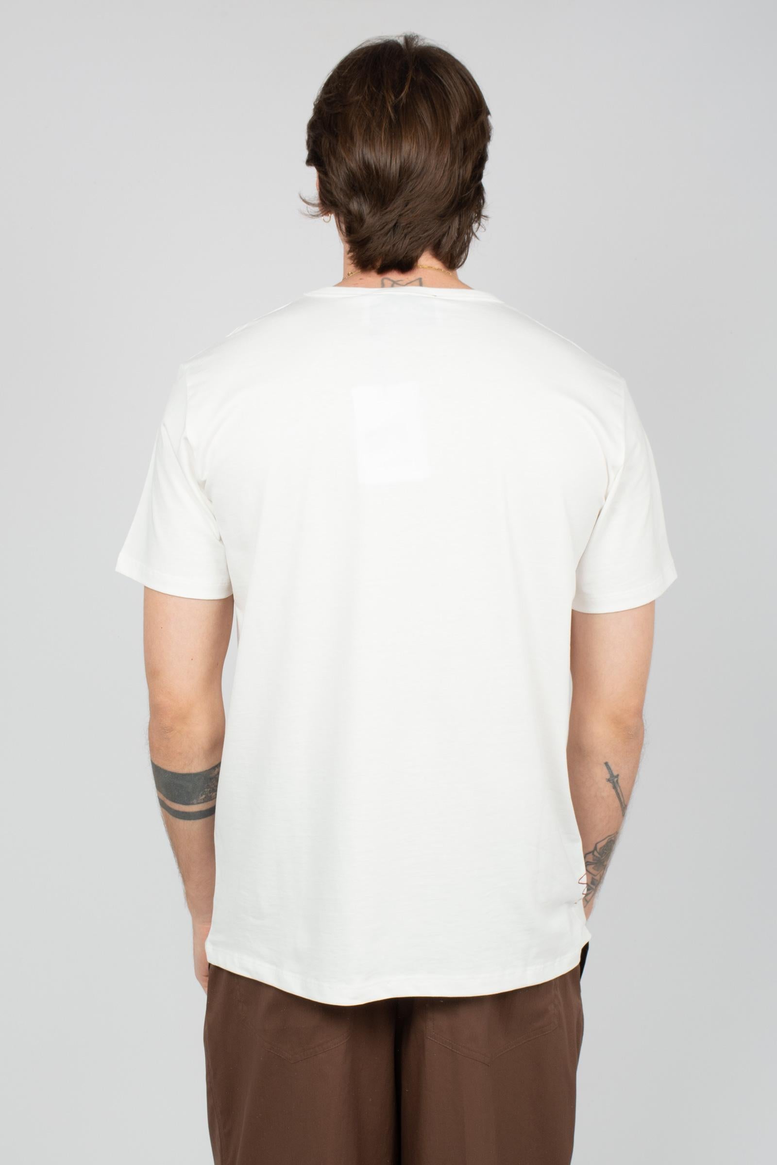 t-shirt in cotone B6AB96 BIANCO AMARANTO 