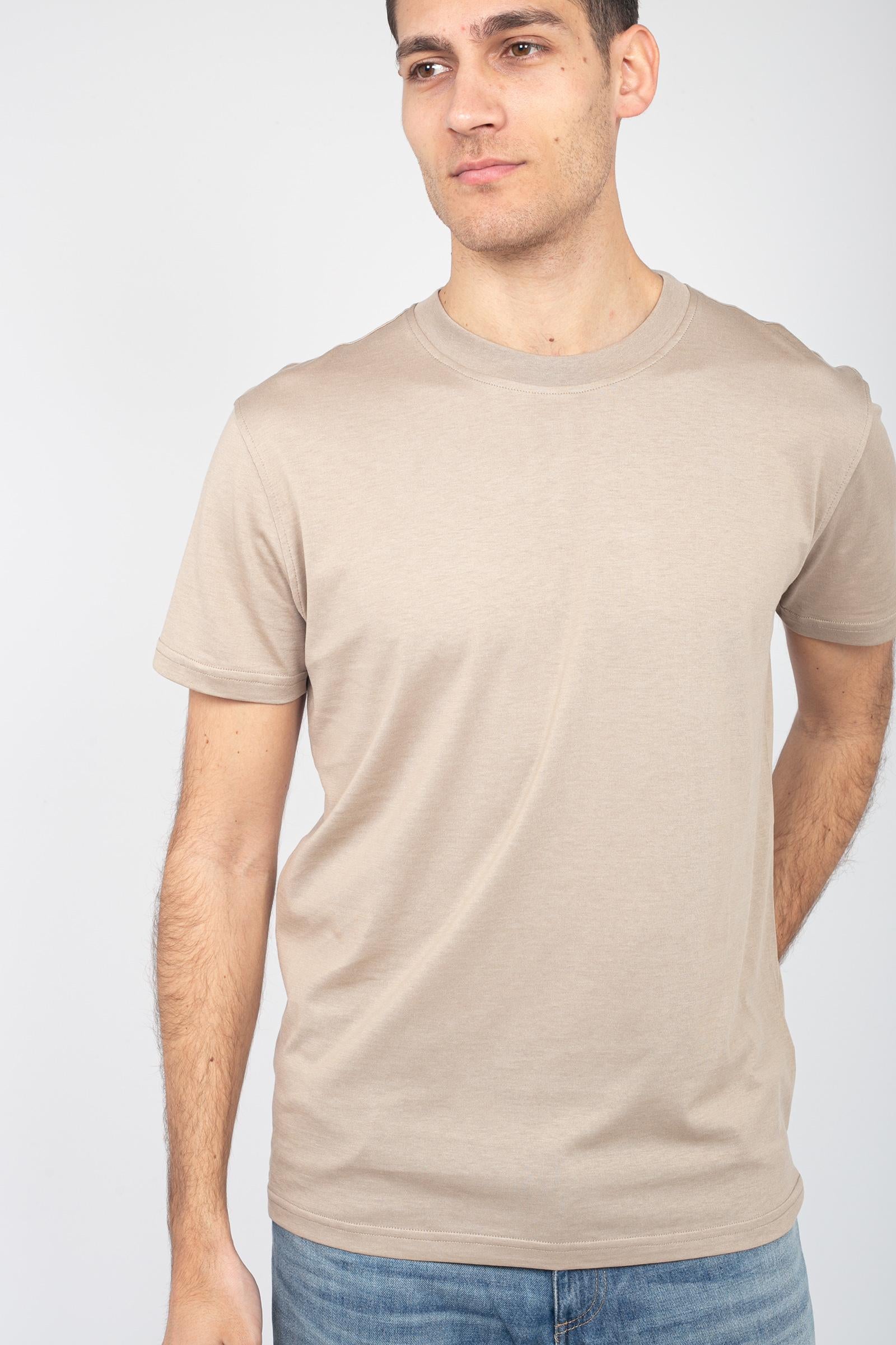 t-shirt in cotone e seta TL5STM050LEL 01CD0050 PT TORINO 