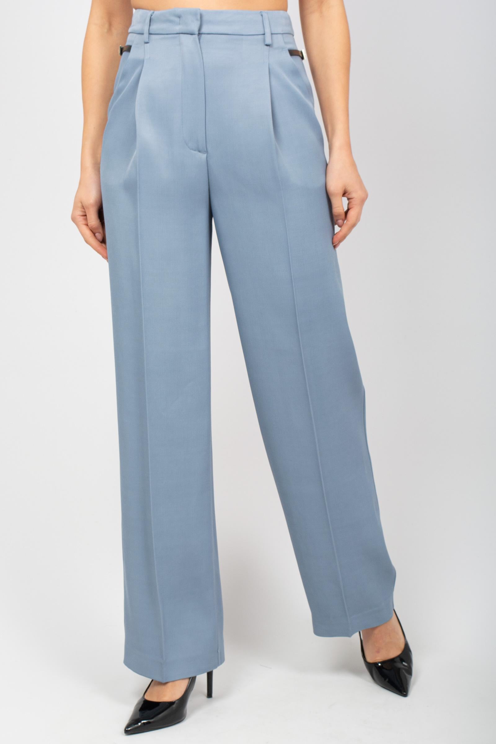 pantalone in fresco lana 'josefa' Y5WL17 L36 SEMICOUTURE 