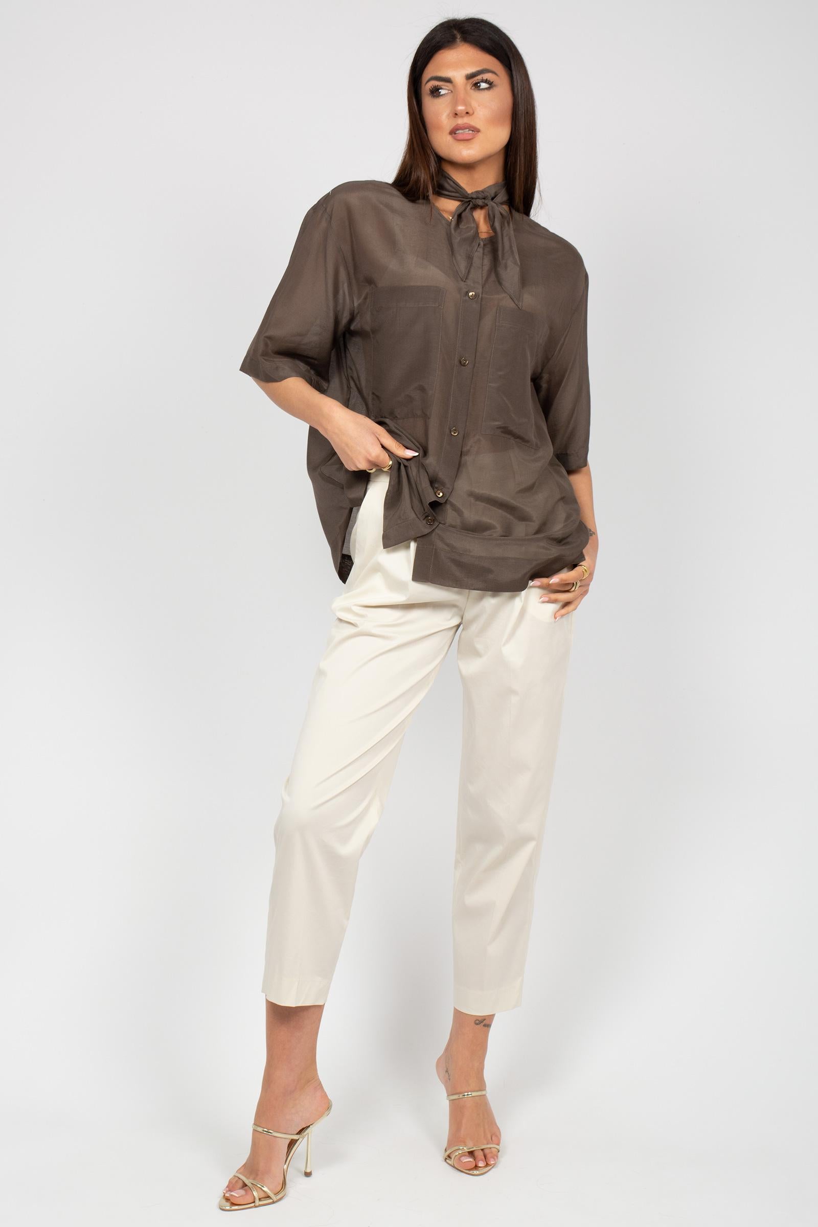 pantalone in misto cotone 'daisy' CDVSDAZ00STD VD050010 PT TORINO 
