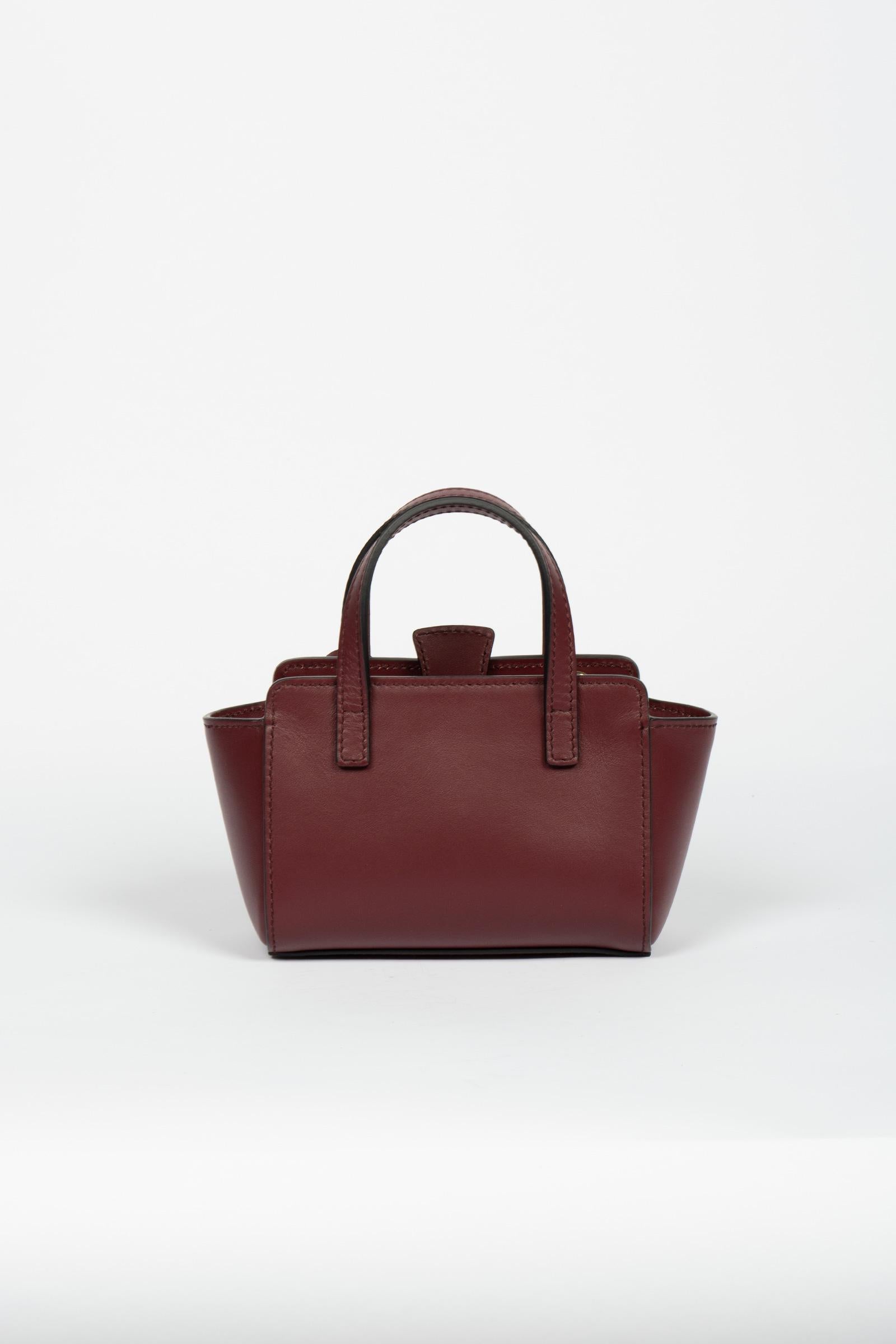 shoulder bag 'flap xs' in pelle FL14XSPREMIERE WINE HIDESINS 