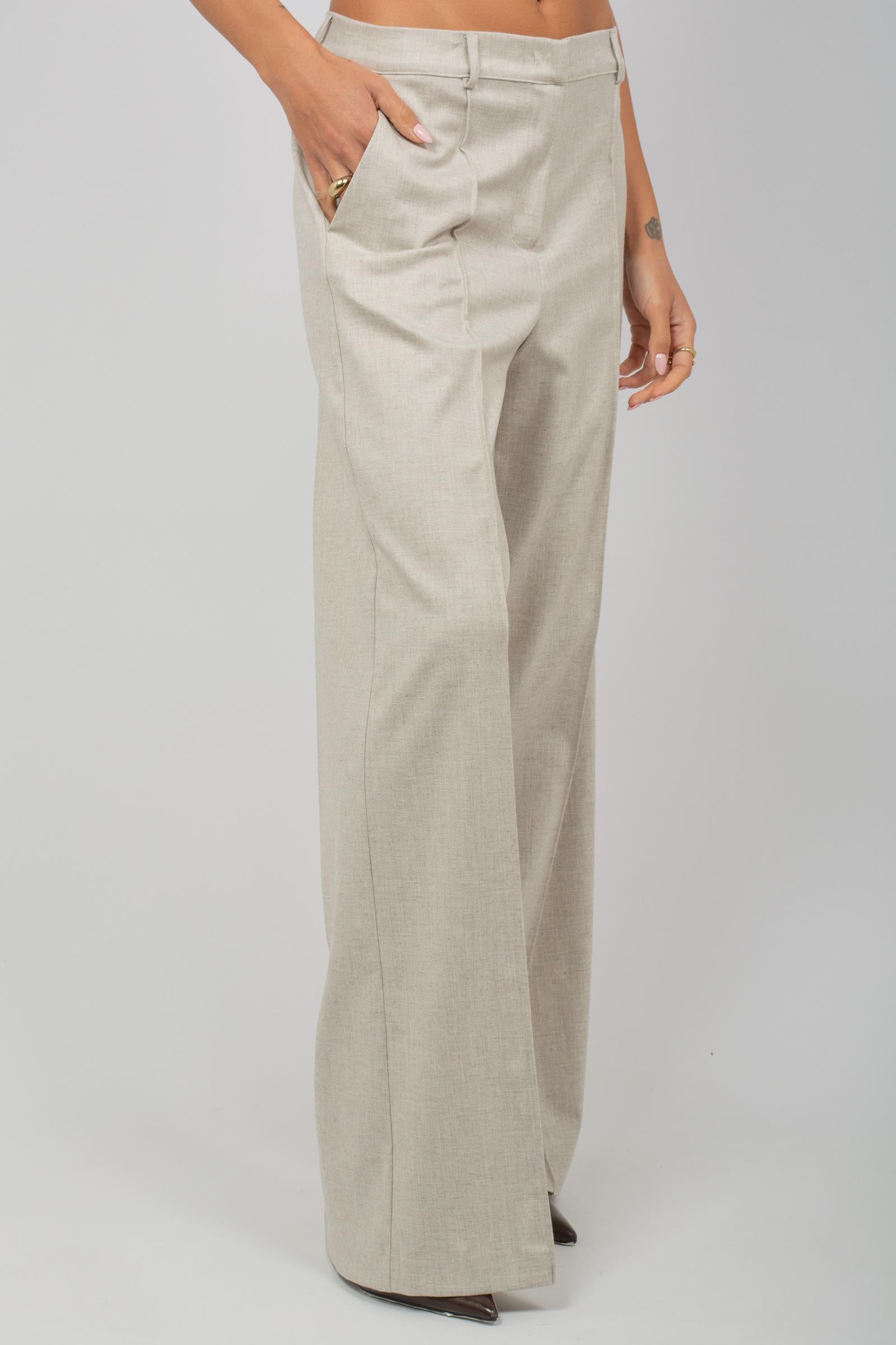 pantalone in flanella con laccetti 61764 7 D.EXTERIOR 