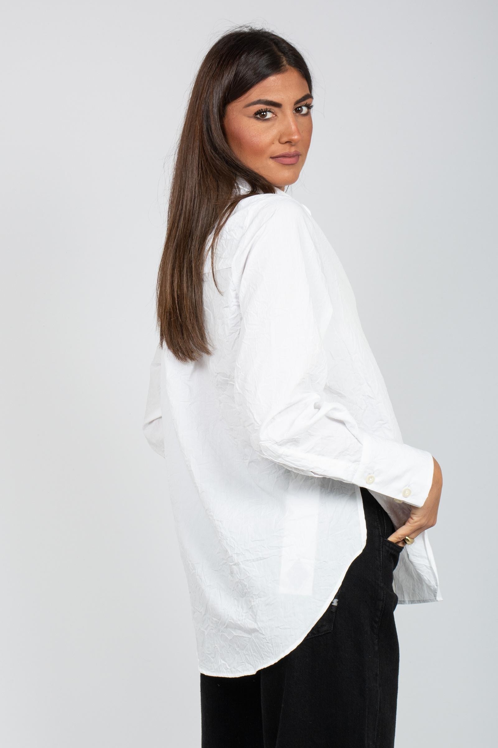 camicia in popeline crinckle AMD164CN41XXXX C0069 AMISH 