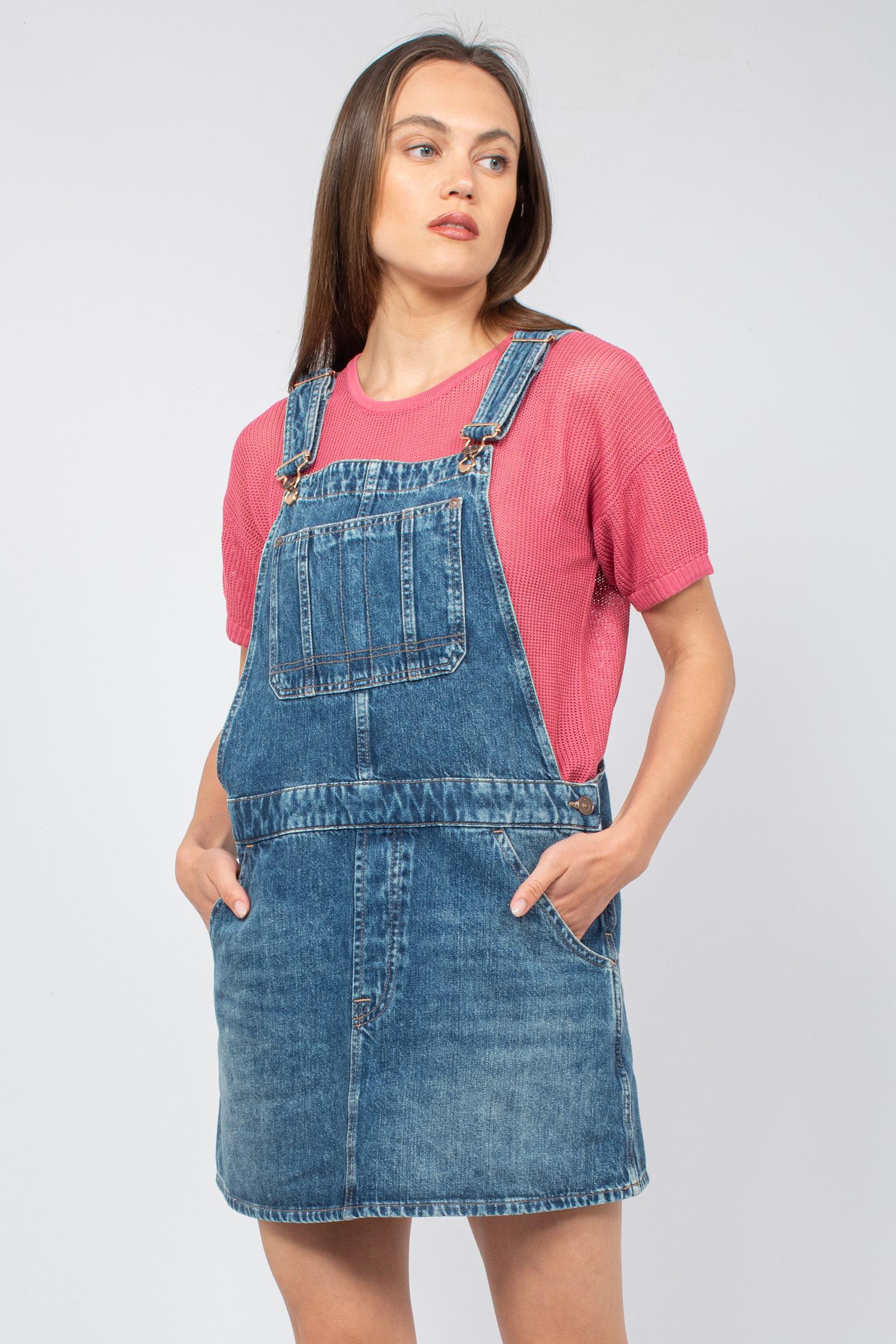 abito salopette in denim 7U024555 JASPER 7 FOR ALL MANKIND 