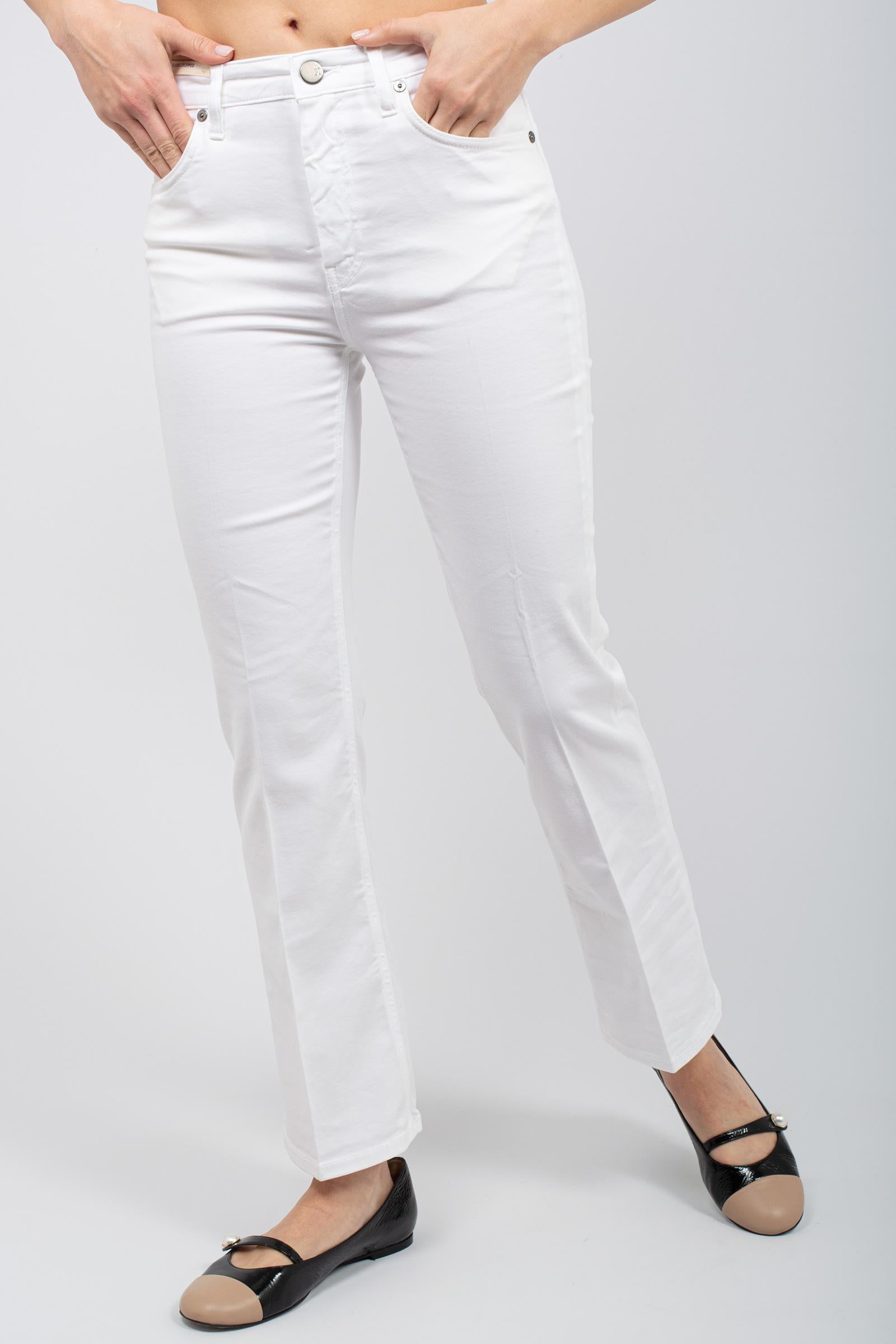denim flare cropped 'kim' C1VPKMZ0 SV08T0Y010 PT TORINO DENIM 