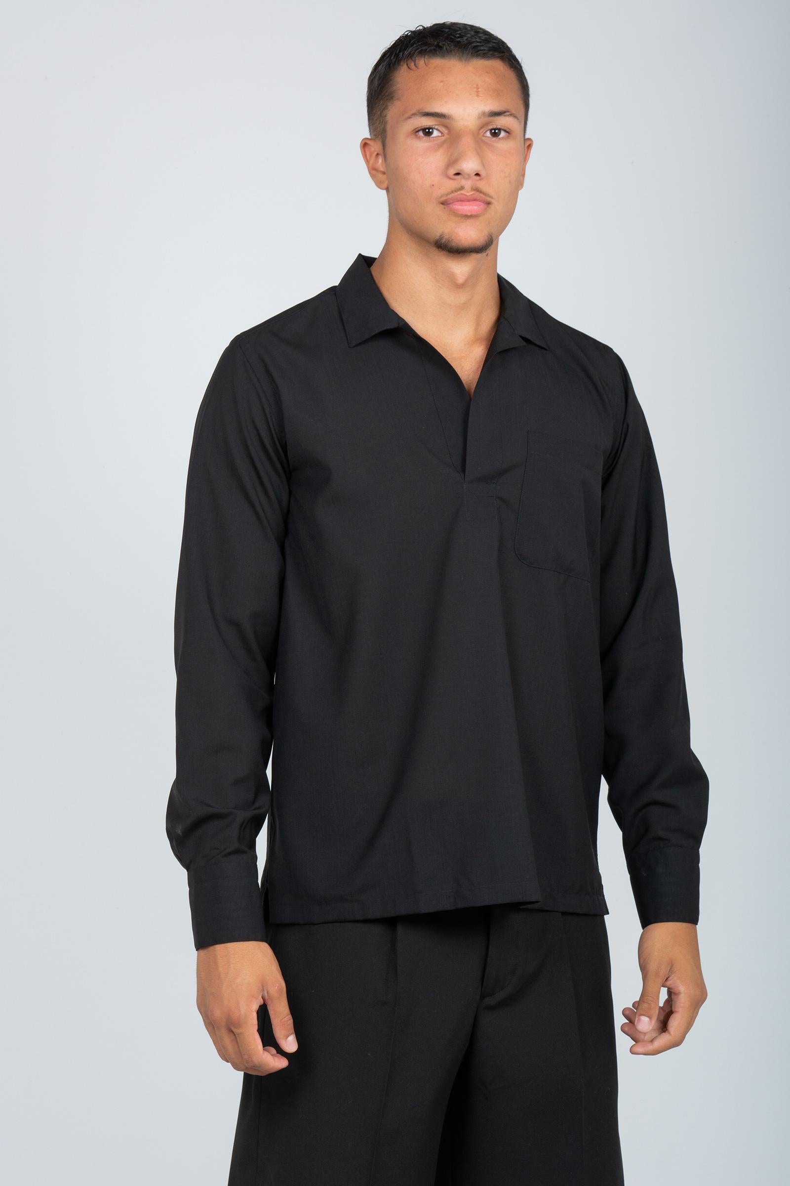 camicia polo in fresco lana TL6SSY090RTY ZI560990 PT TORINO 