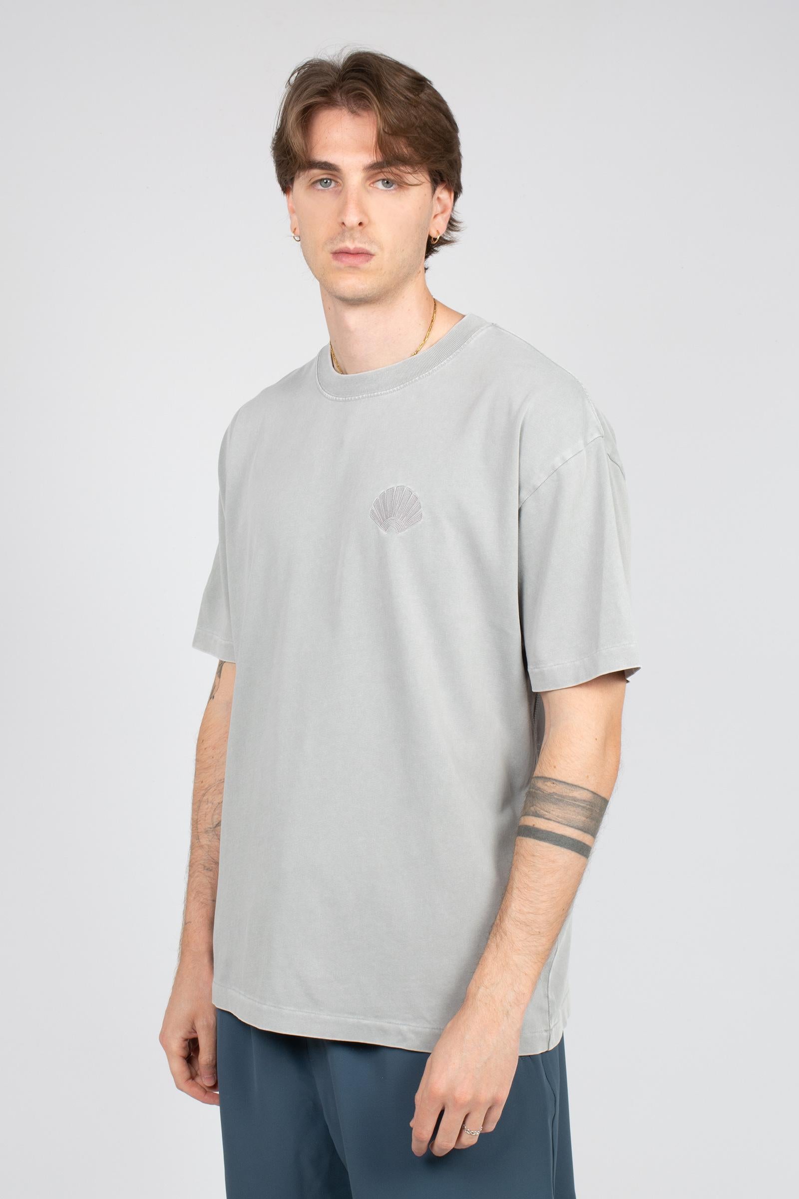 t-shirt in cotone 2601082001 WASHEDGREY NEW AMSTERDAM 