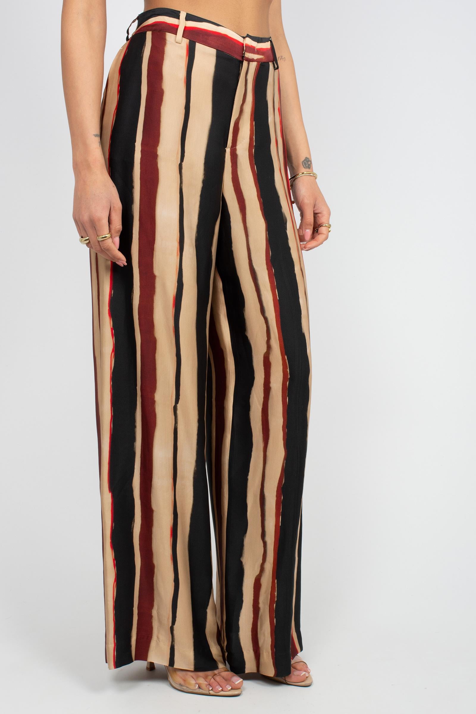 pantalone in viscosa stampata 'lorenza' CDVSLRZ00STD ER270060 PT TORINO 