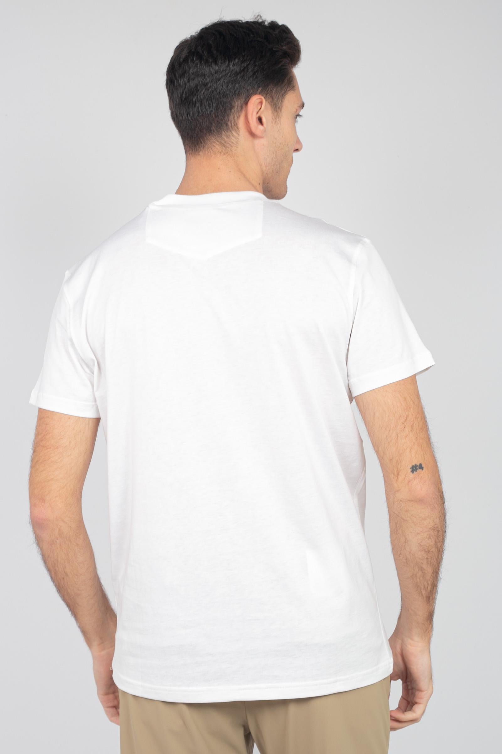 t-shirt in cotone e seta TL5STM050LEL 01CD0010 PT TORINO 