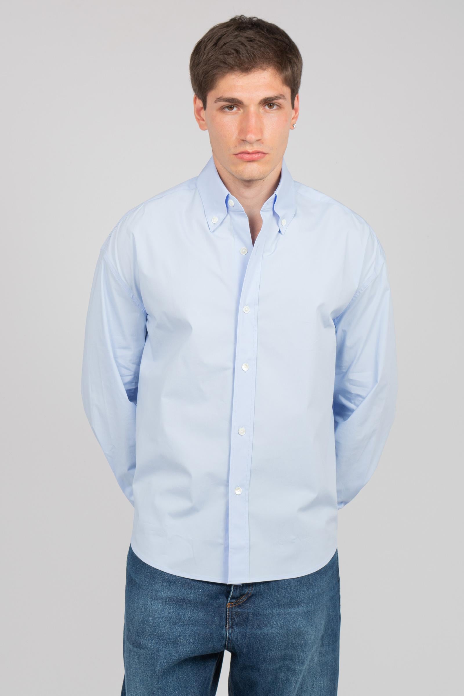 camicia oversize in popeline di cotone 850383 LIGHTBLUE STUDIO SEIDENSTICKER 