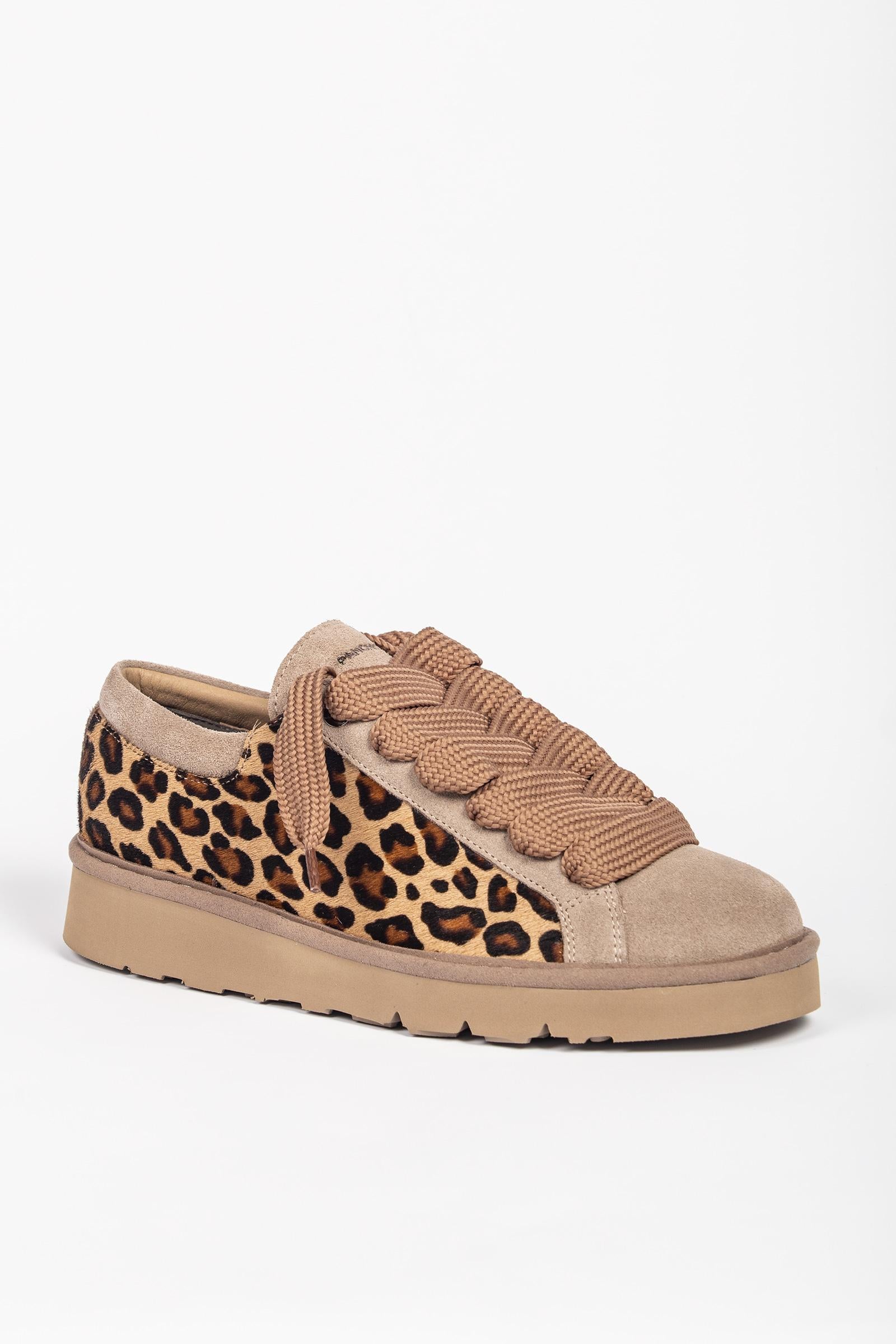sneakers in calf e suede leopard 'p007' P007W0030181 Y005 PANCHIC 