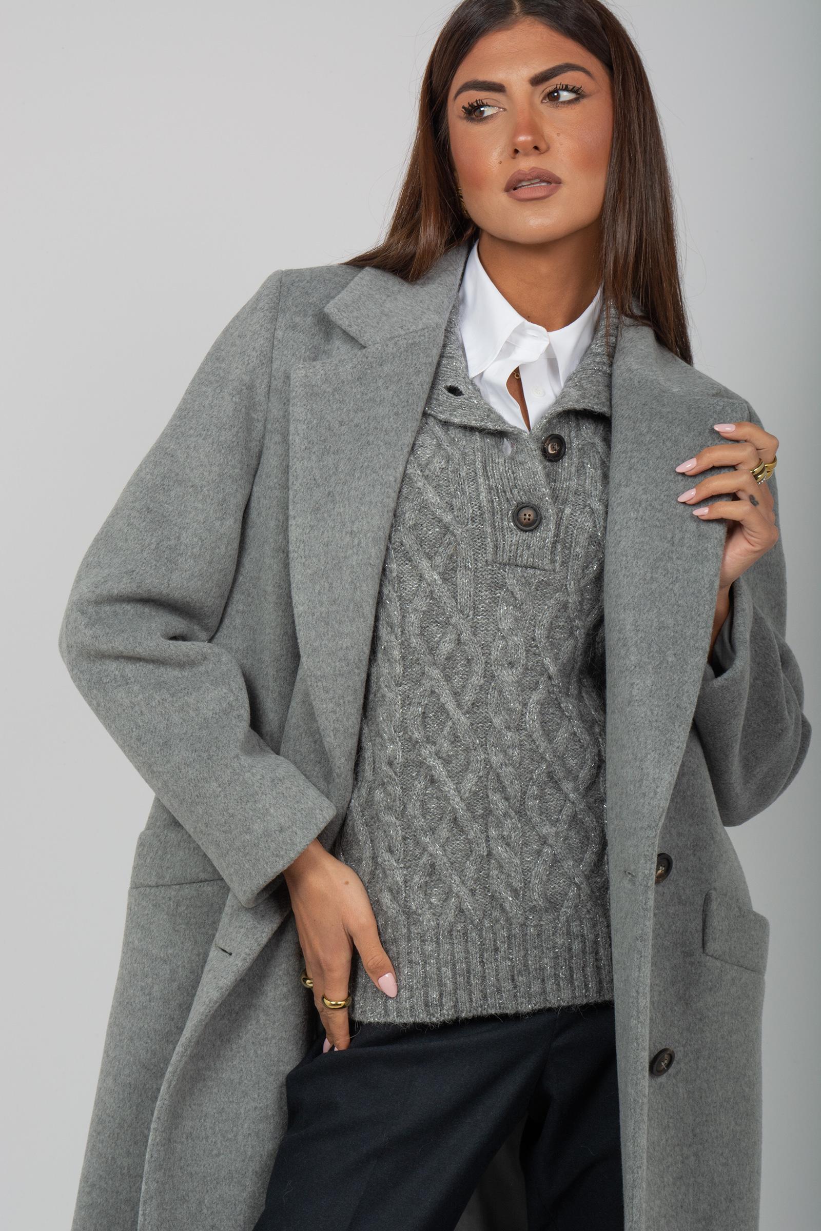 cappotto oversize doppio petto M2017803194 971 PESERICO EASY 