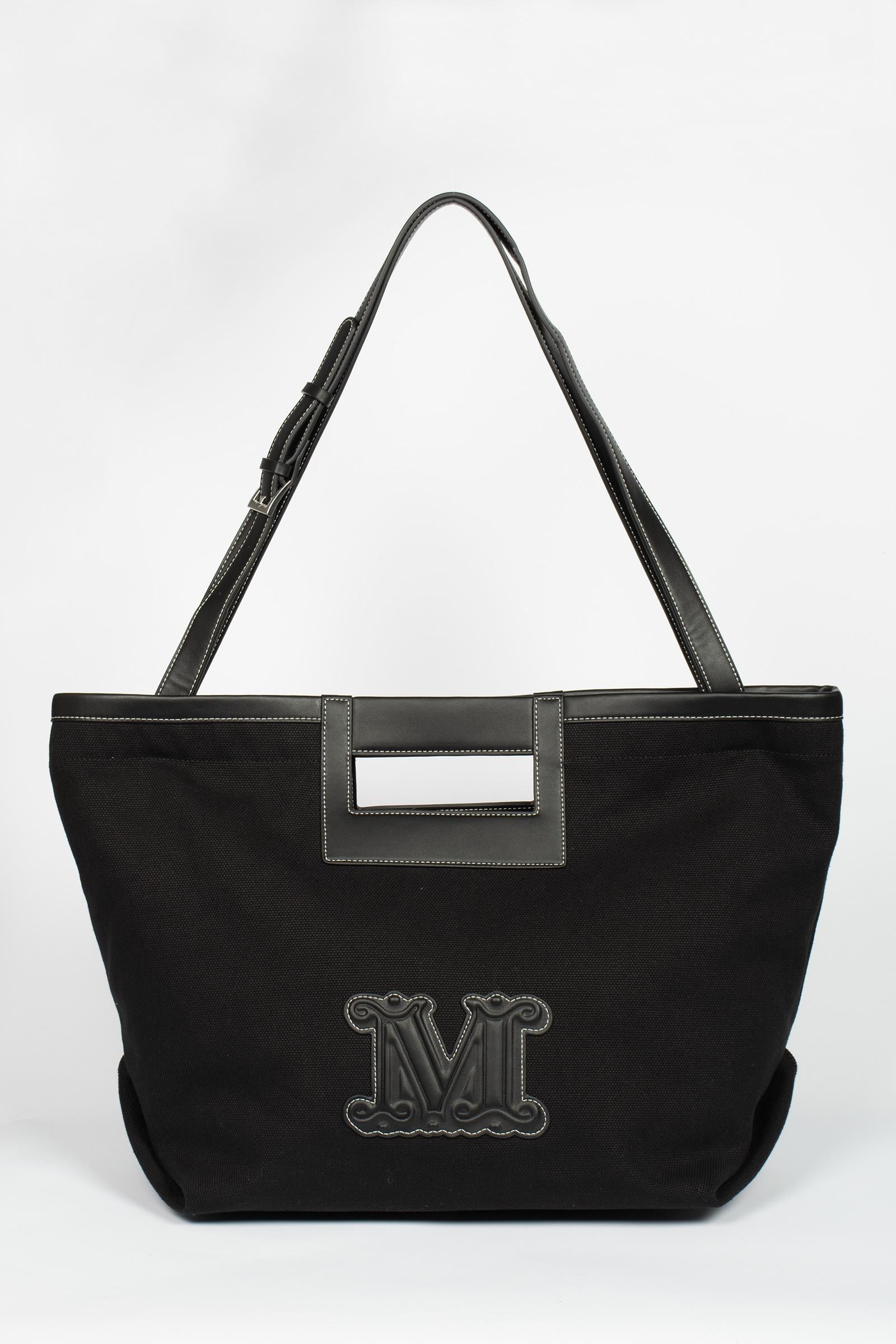 Shopper in tela di cotone 'ecru' 2616511039600 002 MAXMARA BEACHWARE 