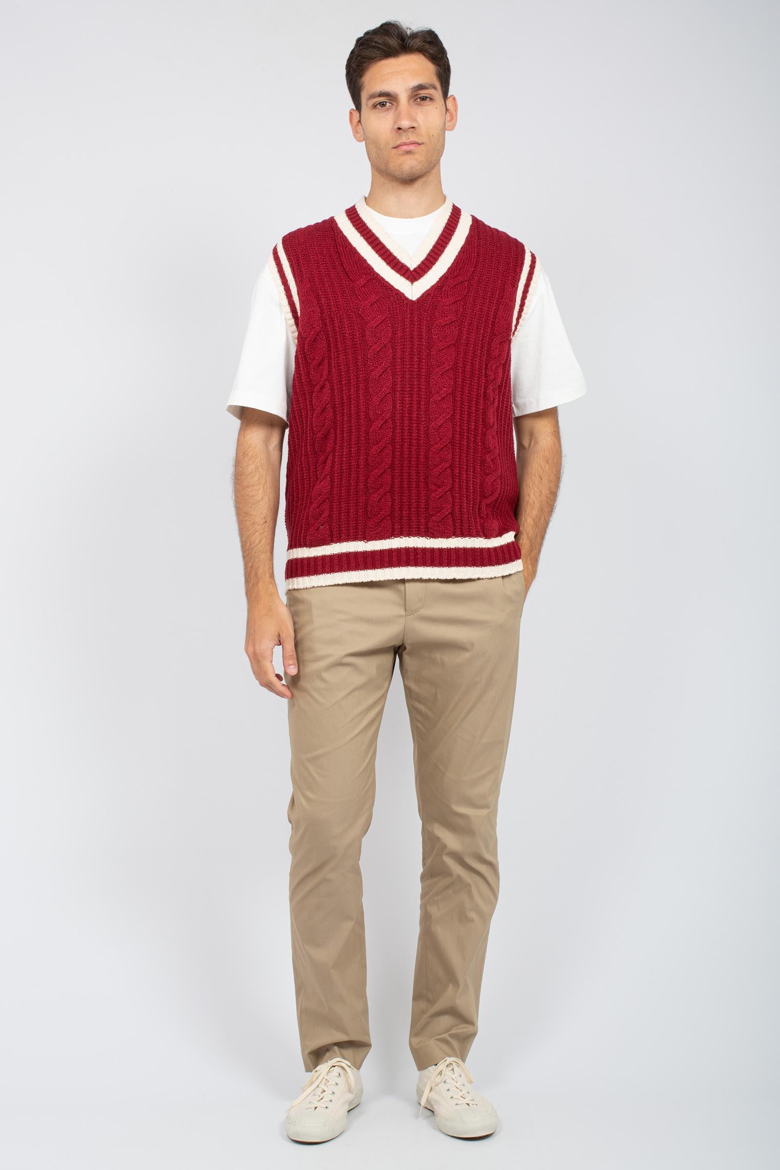 gilet tennis in cotone D5C464TE 006 DRUMOHR 