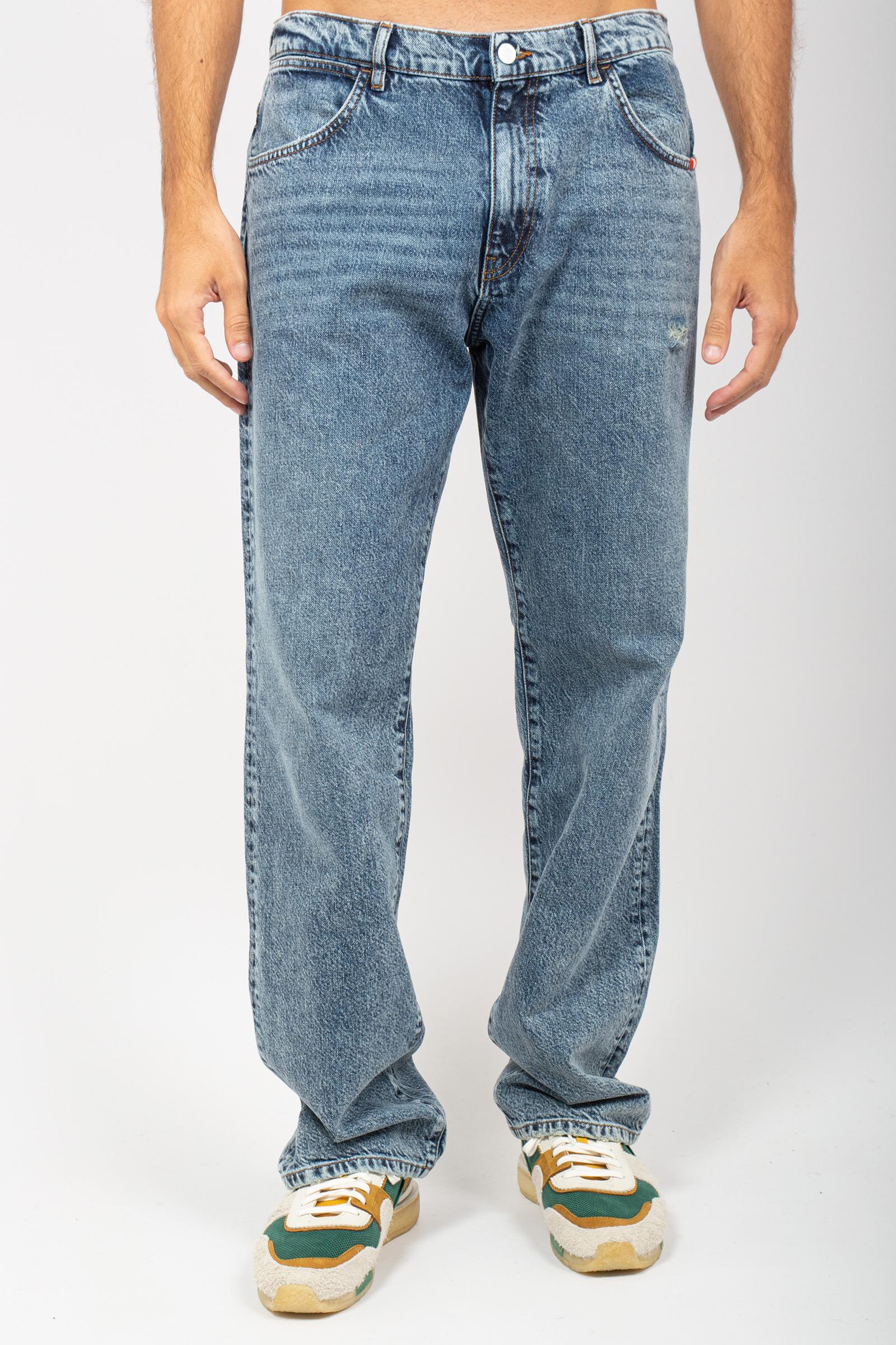 jeans in denim recycled 'james' AMU010D5703012 C0999 AMISH 