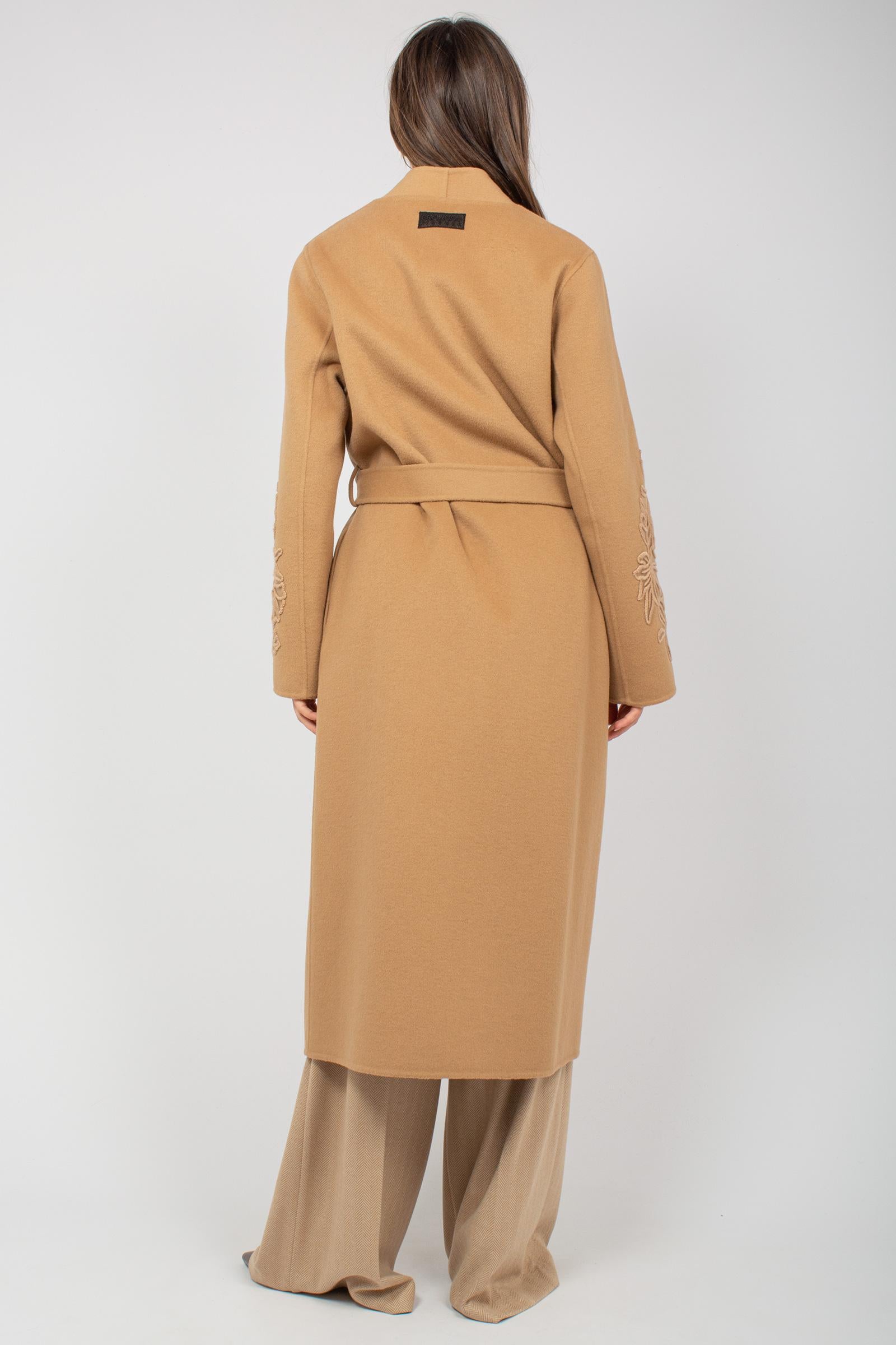 cappotto in panno di lana con ricamo D066EY2 00007 ERMANNO - ERMANNO SCERVINO 