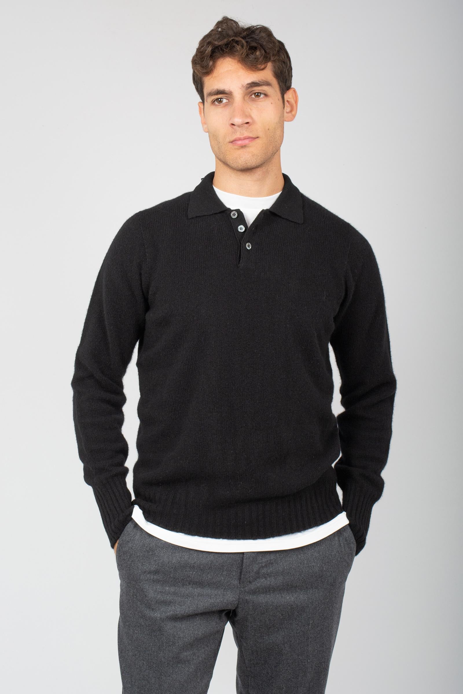 polo rasata in lambswool D4W145L 690 DRUMOHR 