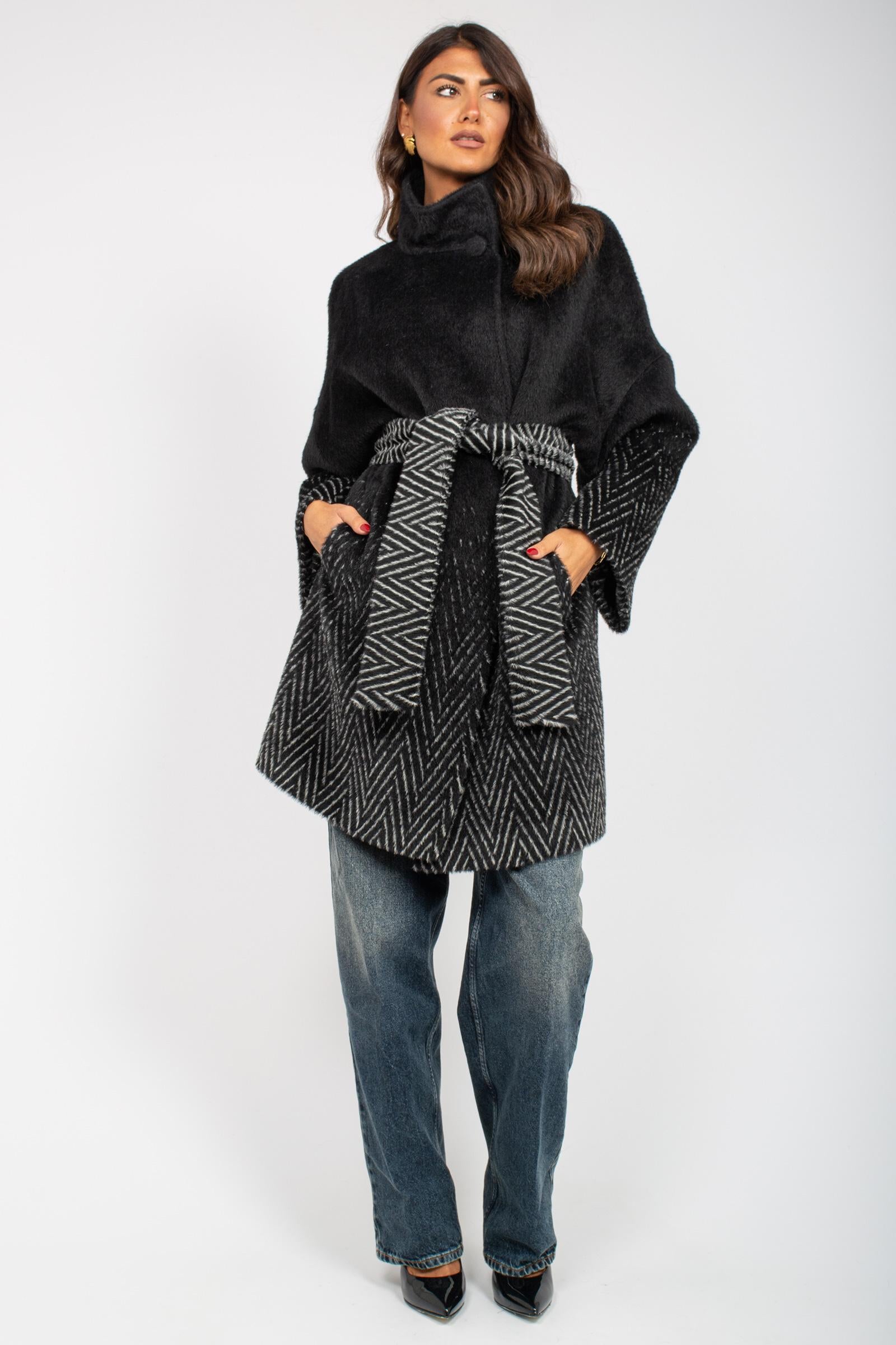 cappotto collo coreano in misto alpaca 9200365429 1339 TARDIA 