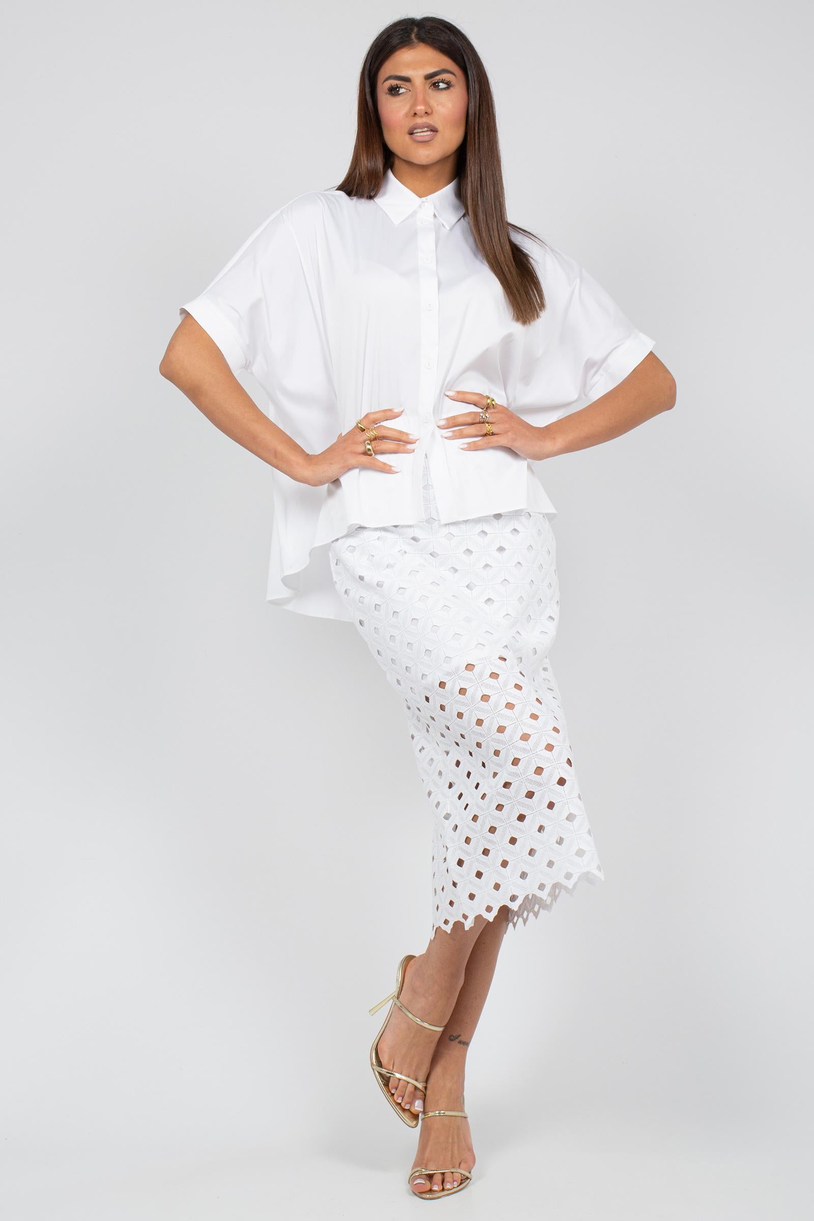 gonna in popeline e sangallo 'zorro' 2616771029600 001 MAXMARA BEACHWARE 