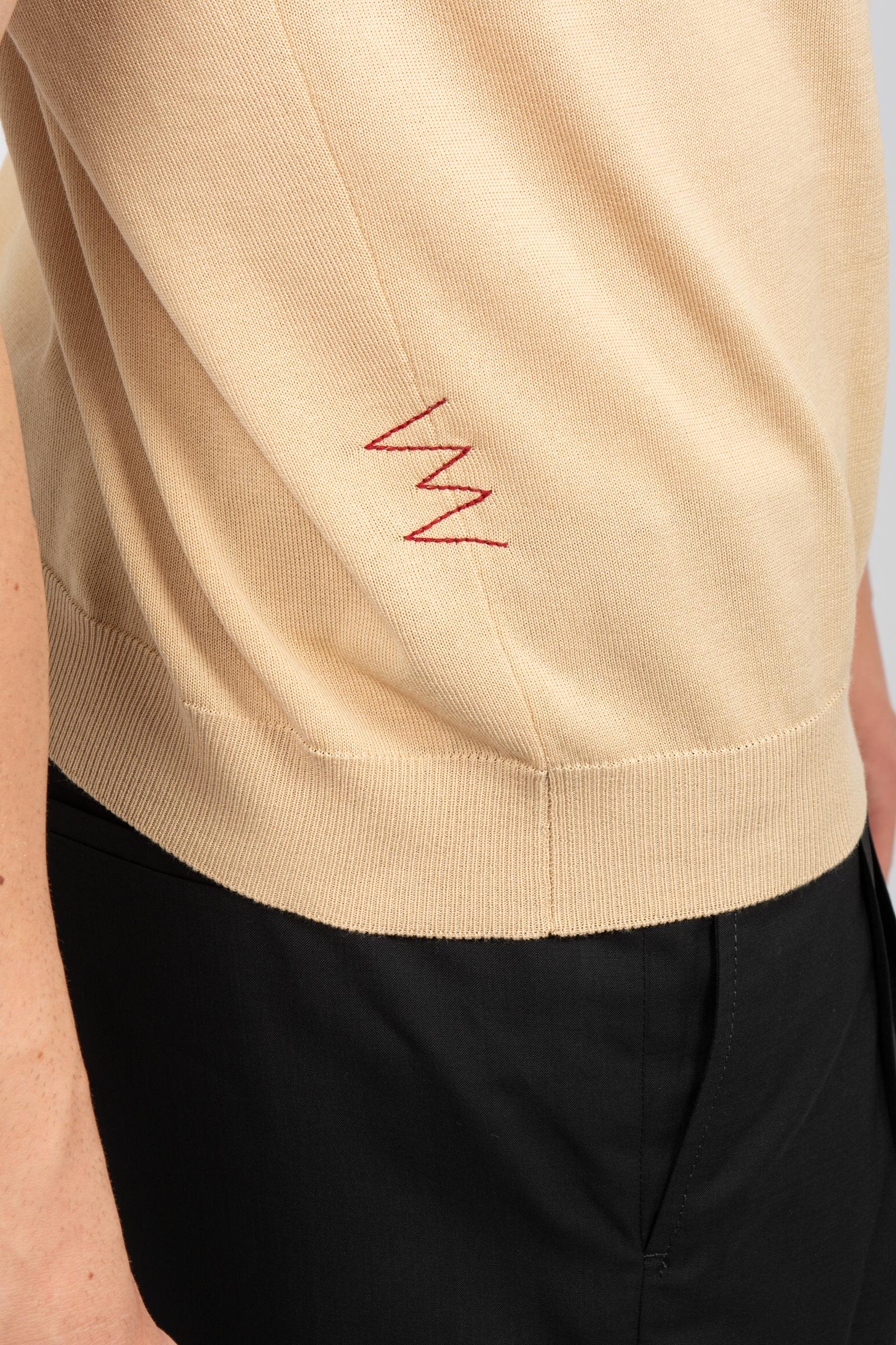 polo in cotone B9AB0051 MANDORLA AMARANTO 