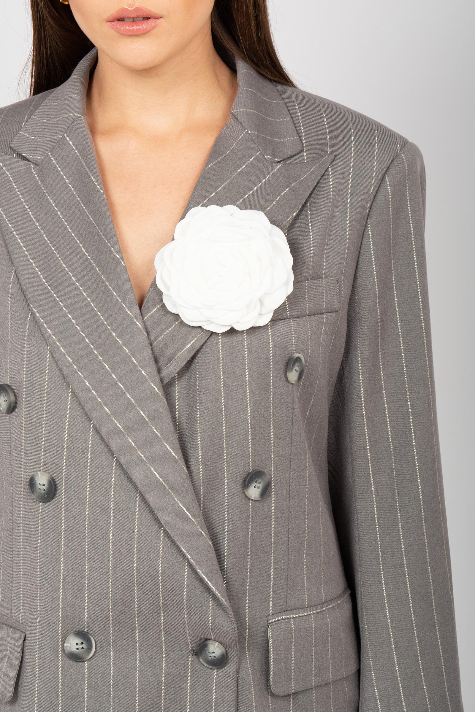 giacca oversize gessato F25JK07 PN11 WEILI ZHENG 