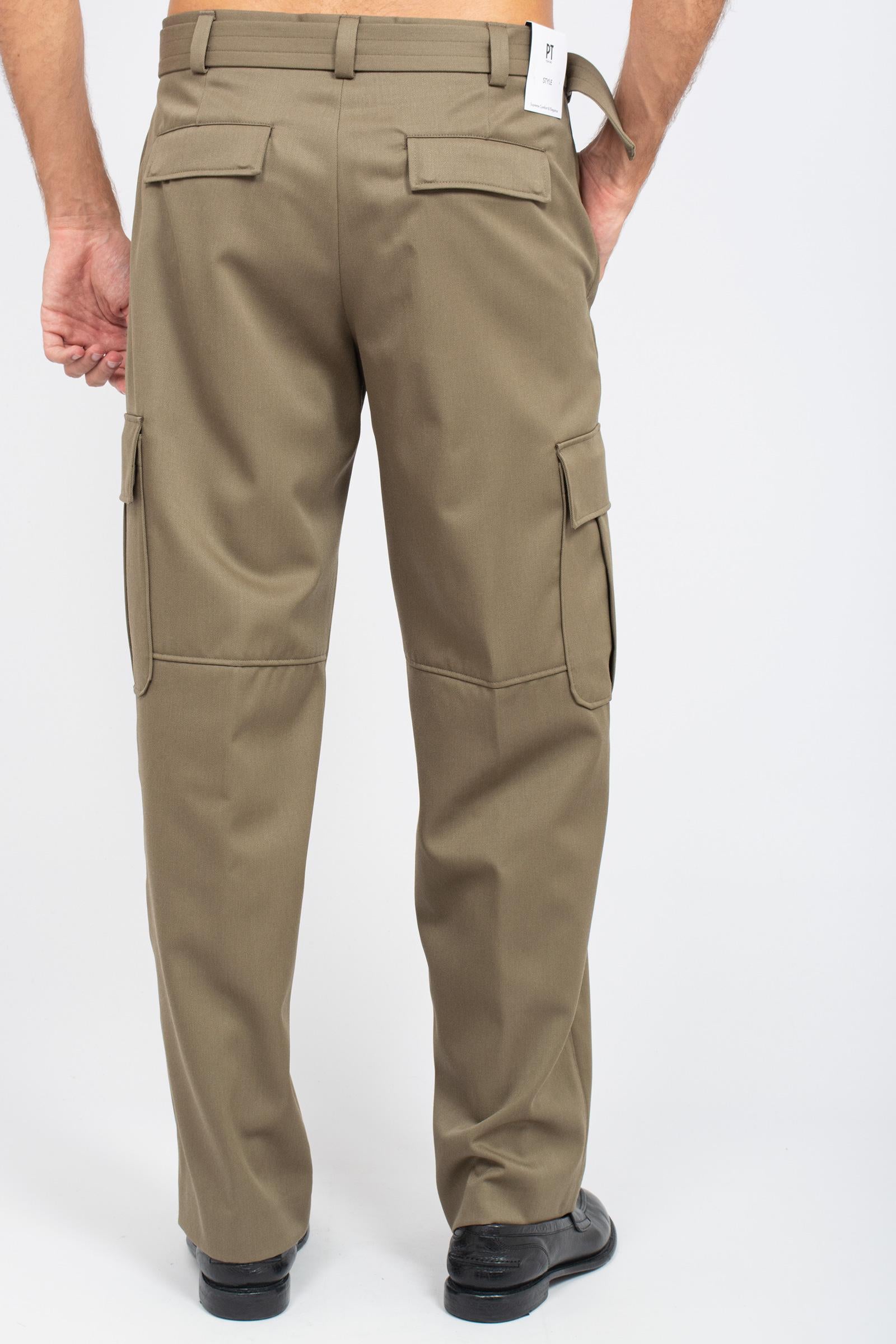 pantalone con in gabardine di lana 'the hunter' COAFHTZL0TTK SD740100 PT TORINO 