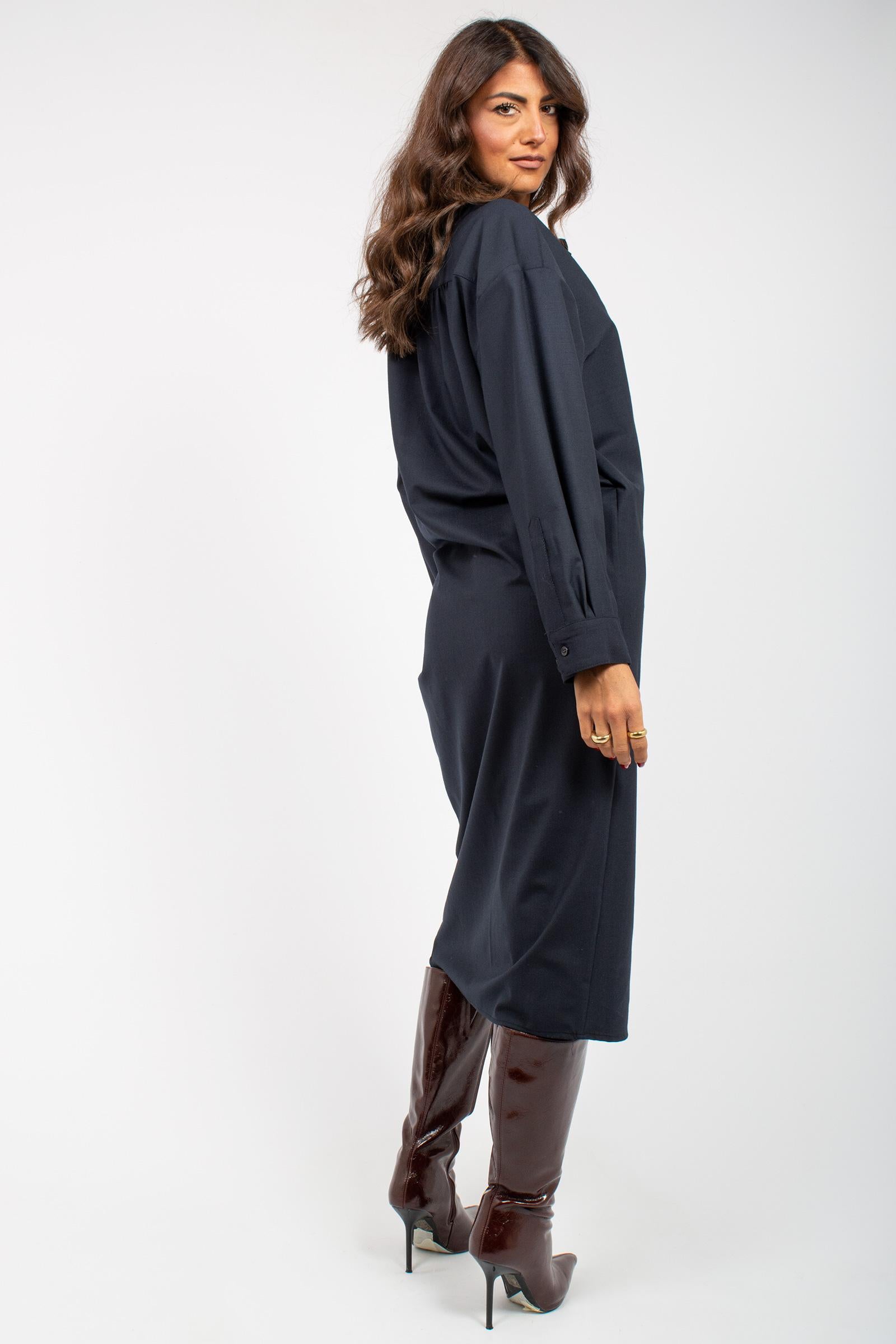 abito in misto lana M1F0162 NAVY SOLOTRE 