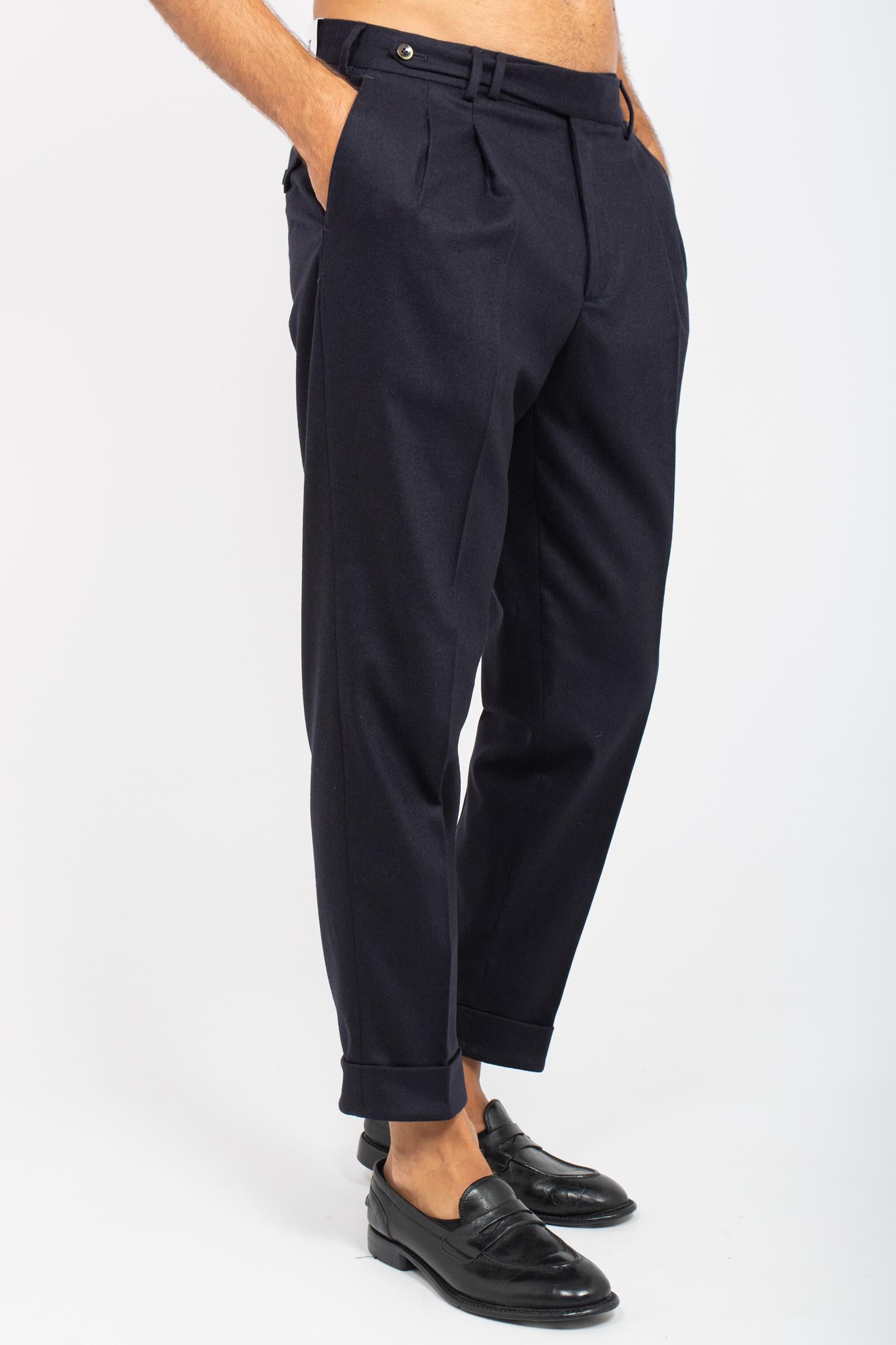 pantalone in misto lana 'carrot' COZFCLZB0CL1 TO030360 PT TORINO 