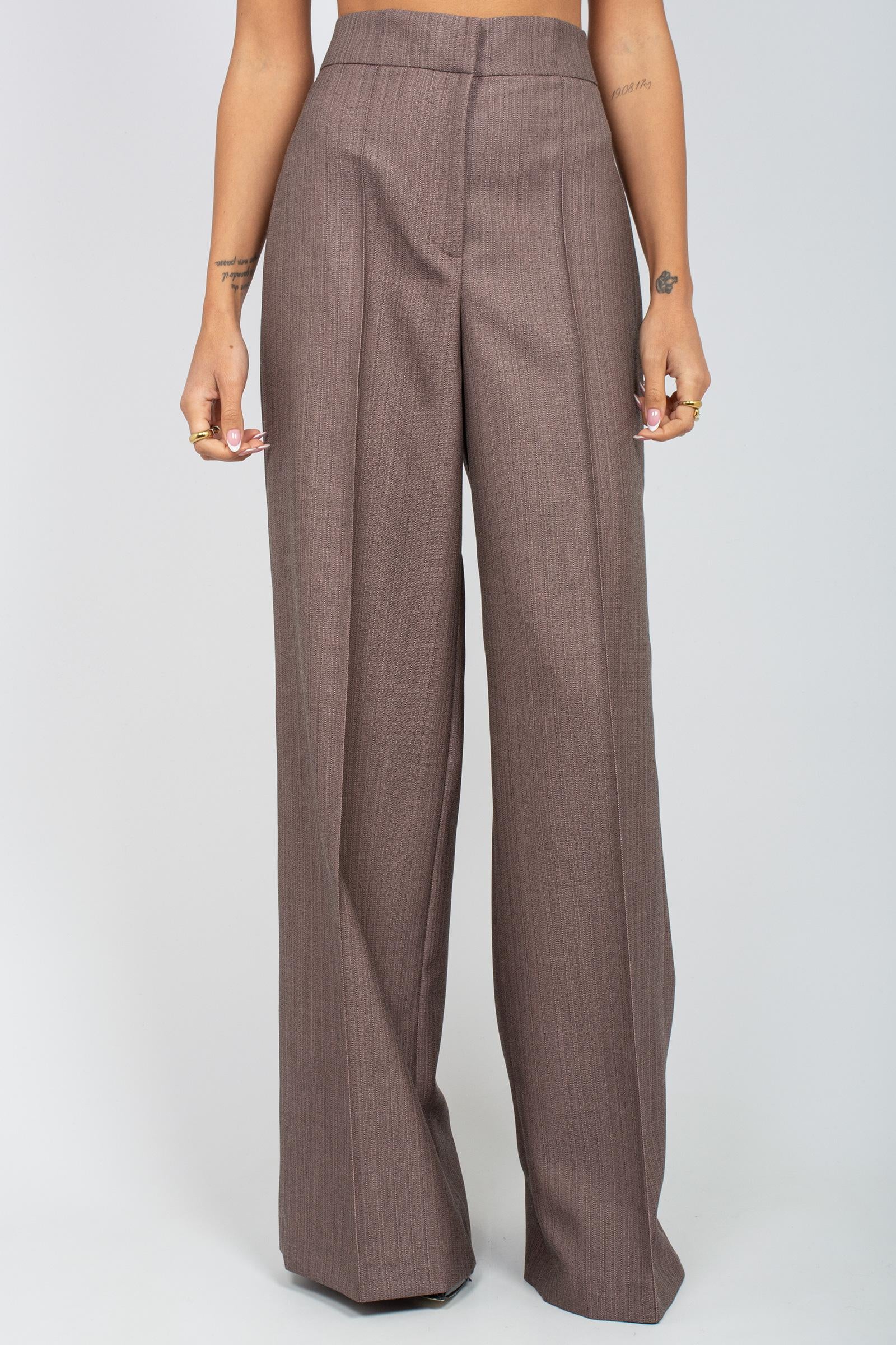 pantalone ampio in gabardine di lana 'beatrice' CDVSBEZ00STD ES270610 PT TORINO 