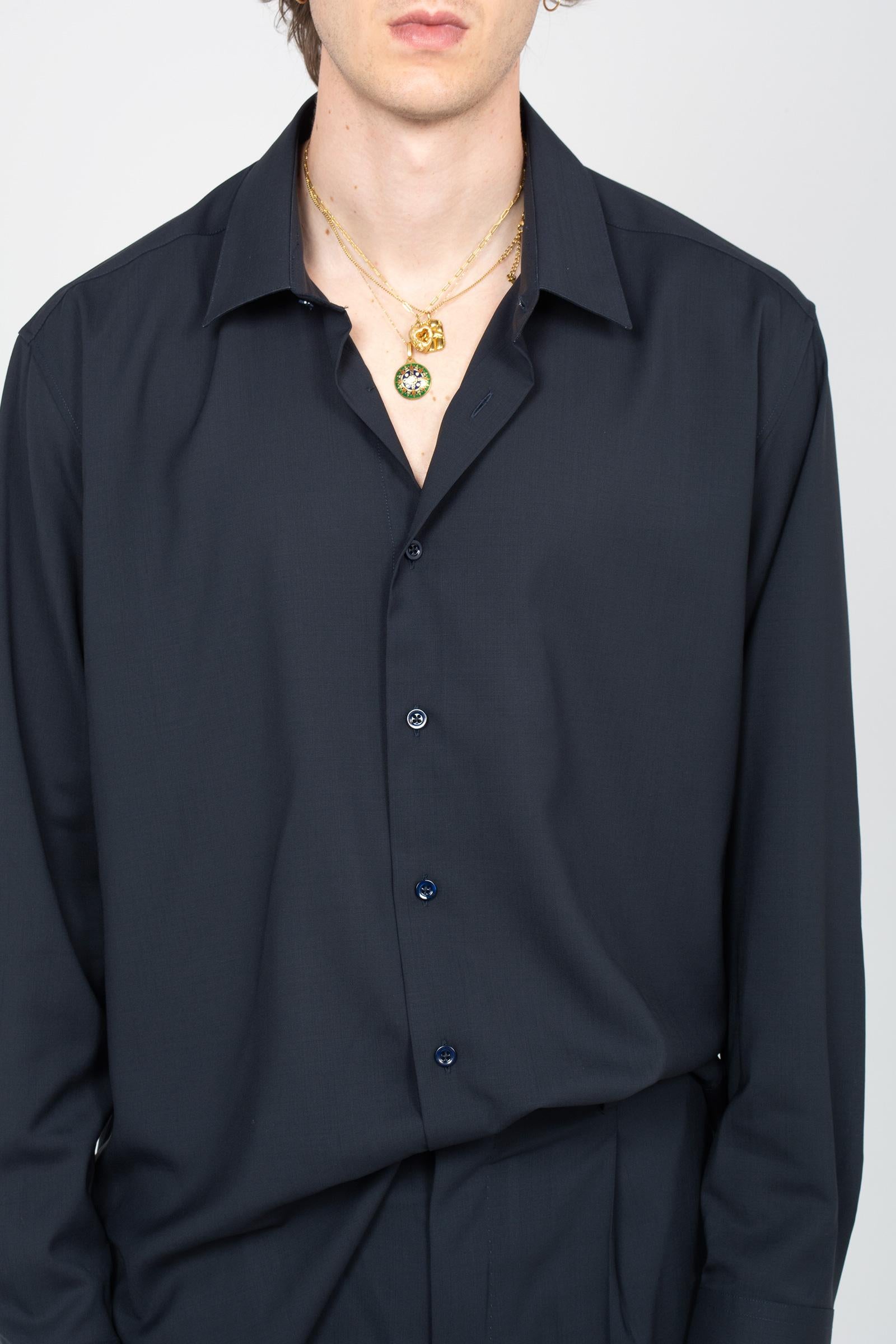 camicia oversize con bottoni in madreperla TL6SIT050RBO ZI560370 PT TORINO 