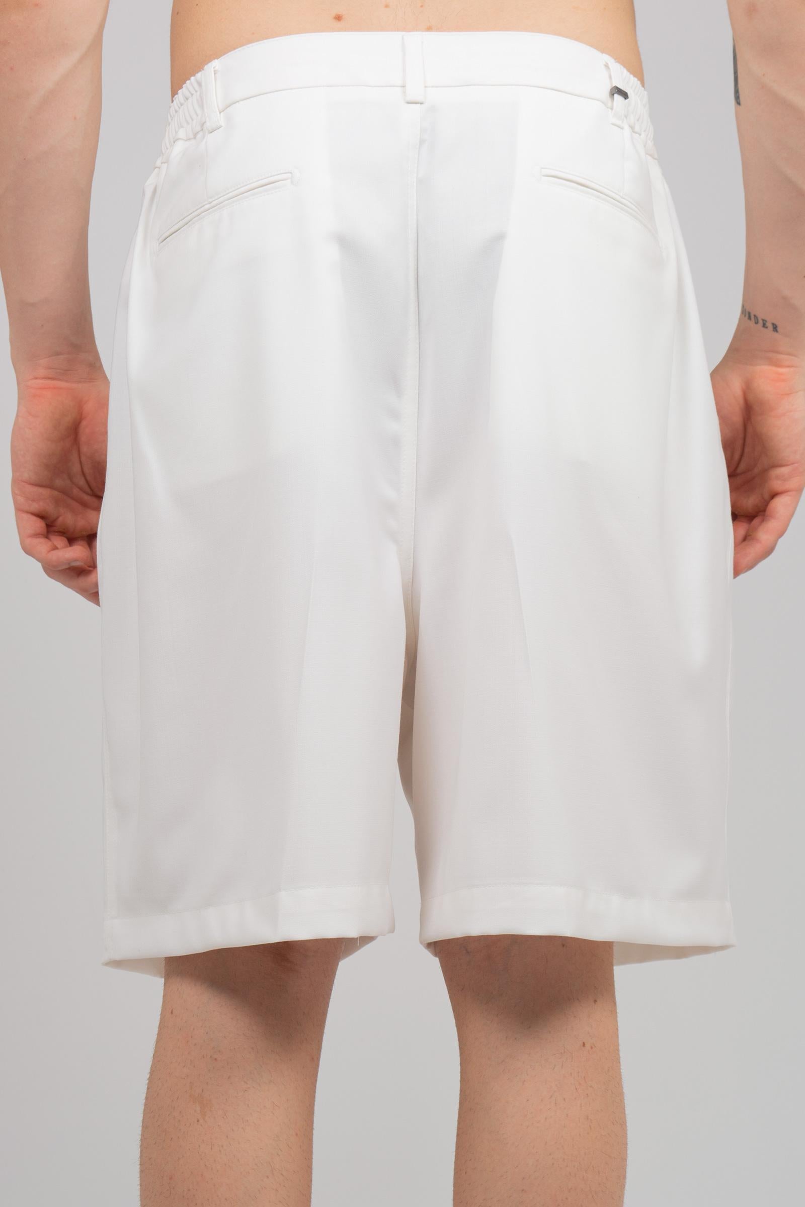 jogger corto in misto cotone 'ryo' RYOSMP26 BIANCO BE ABLE 