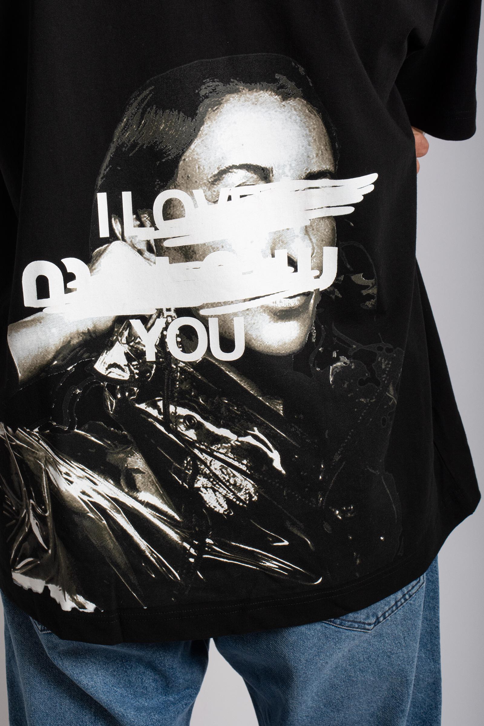 t-shirt oversize in cotone miuback TSOVER955MIUBACK BLK ELITE 