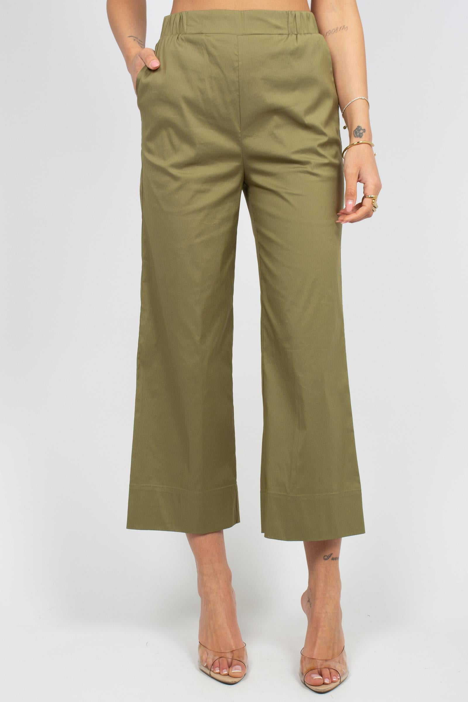 pantalone in popeline di cotone 261M1250 346 MAIDA MILA 