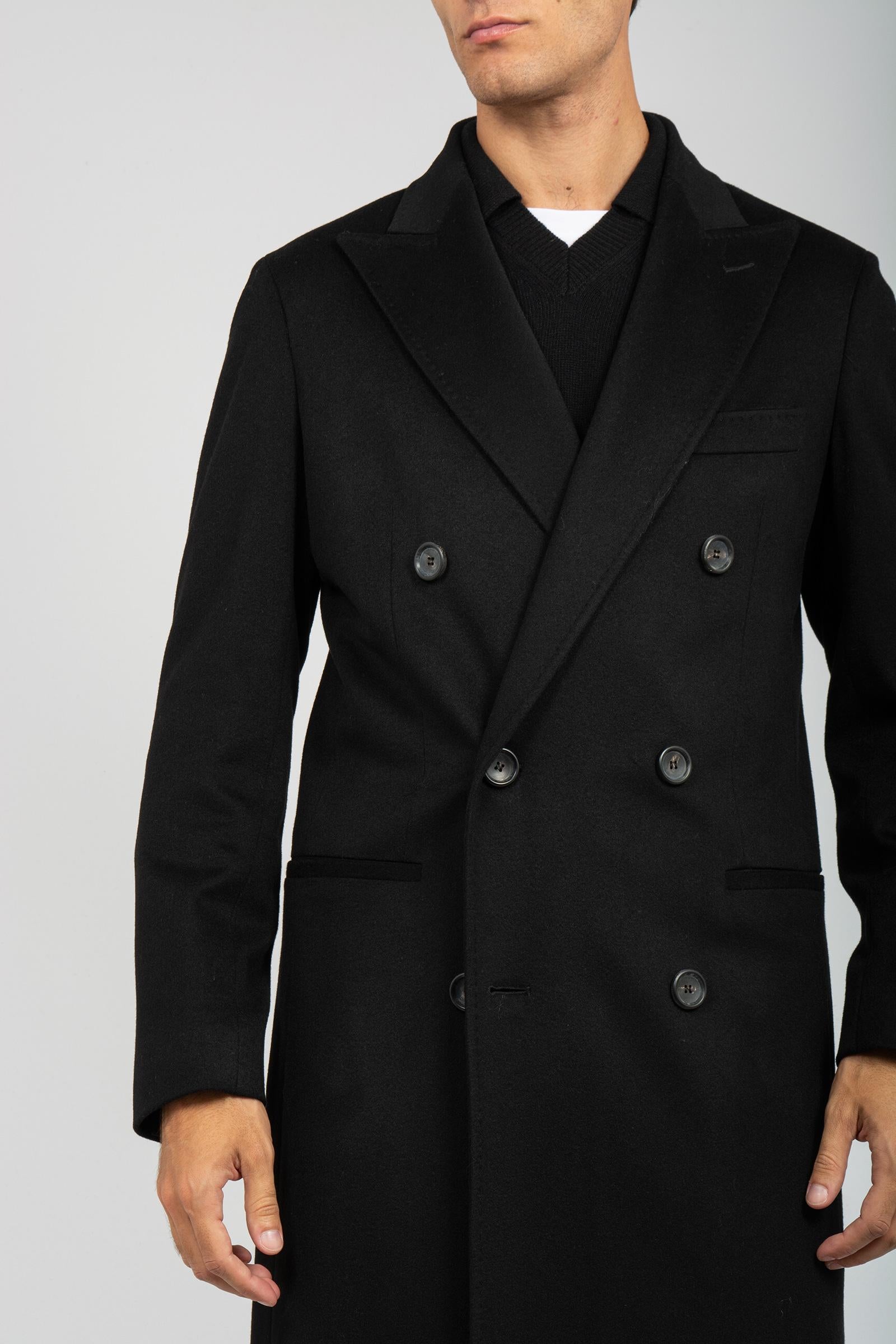 cappotto doppio petto in panno di lana 'capolavoro loropiana' 8400784400 9351 TARDIA 