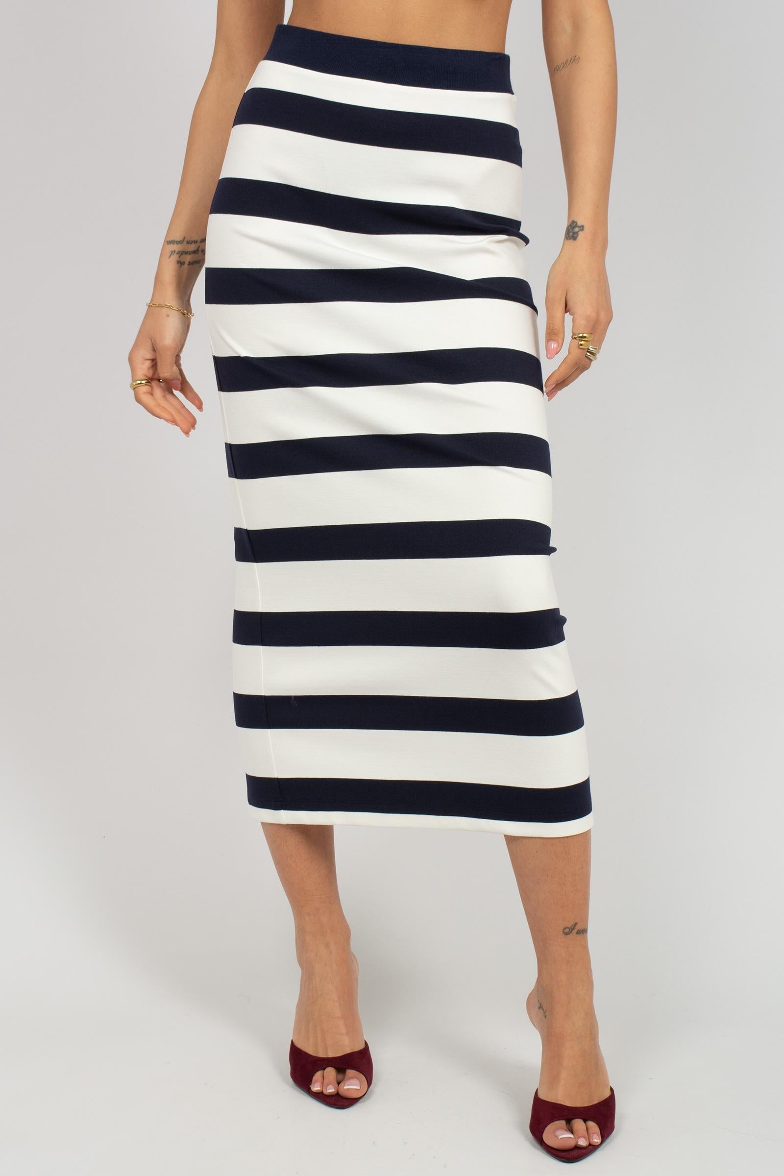 gonna a righe in viscosa 'riviera' 2616771017600 004 MM - MAX MARA 