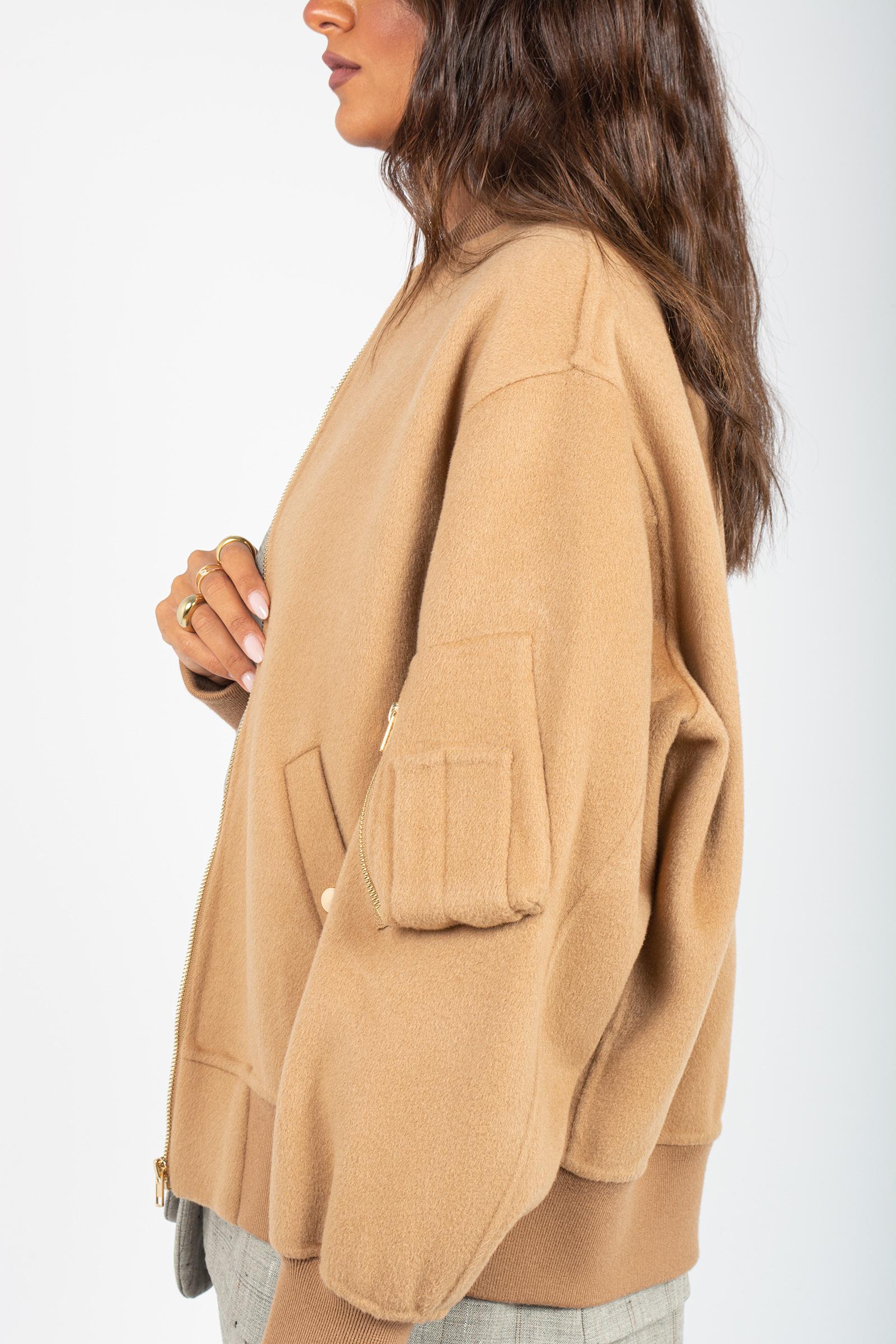 bomber in panno di lana 'azalea' Y5WV51 U70 SEMICOUTURE 