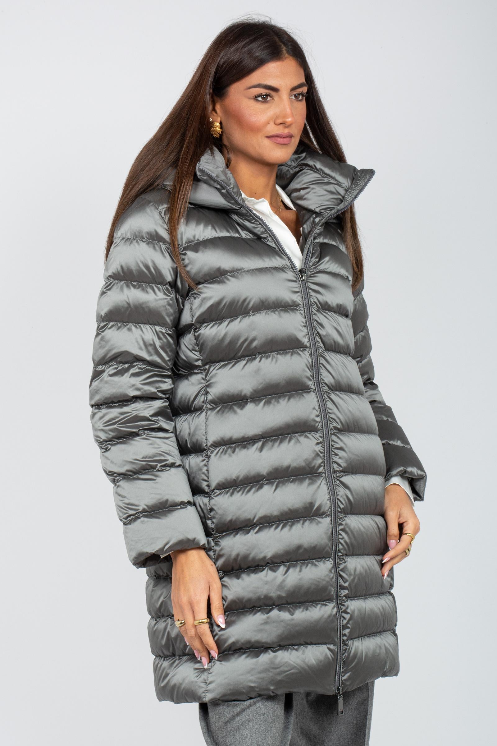 piumino in nylon con cappuccio CS1715480100 953 SEVENTY 