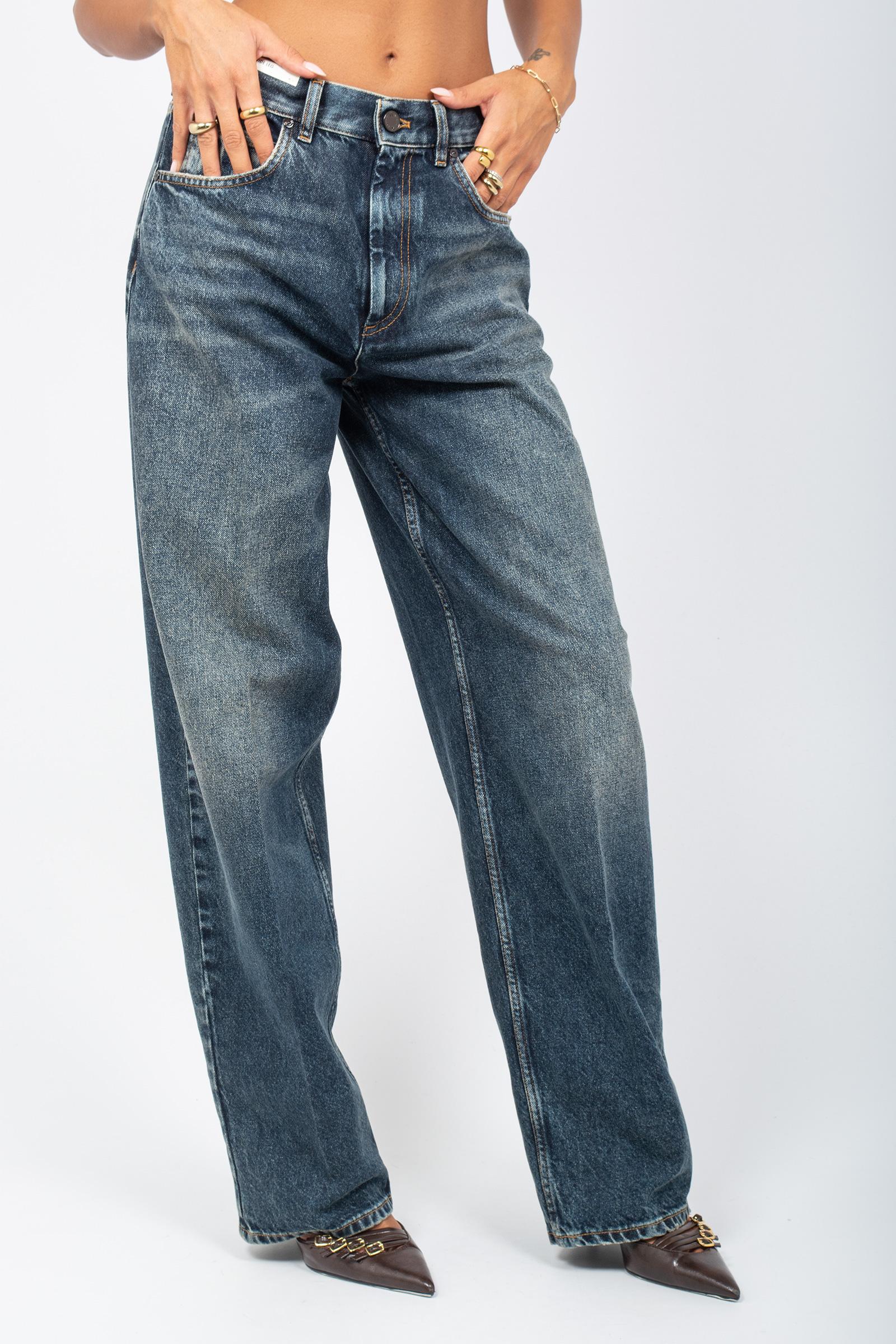 denim wide leg in cotone 'megan' C1VPMGZ0 AW0220MN32 PT TORINO DENIM 