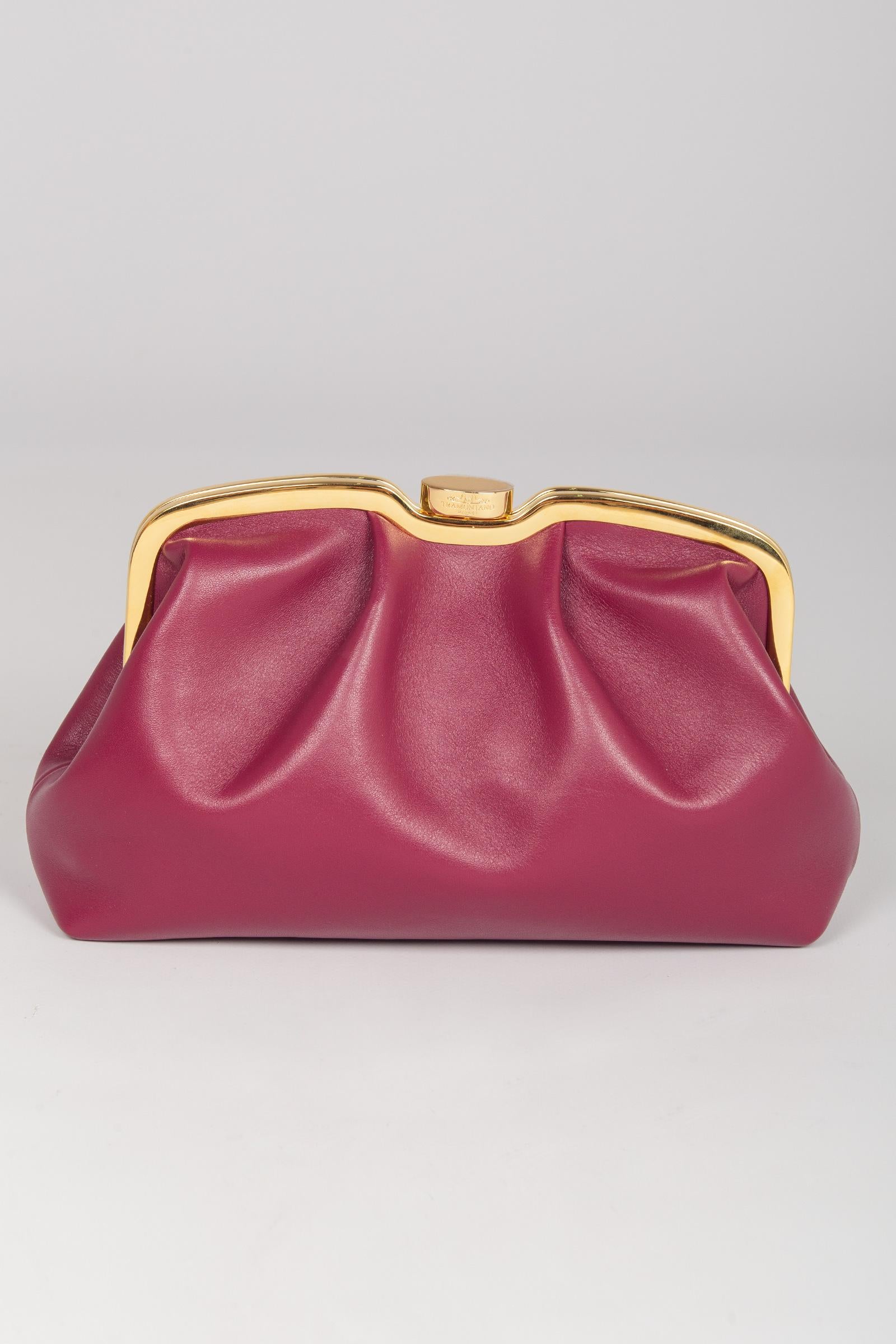 Pouch in nappa 1802TNAPPA CERISE TRAMONTANO 