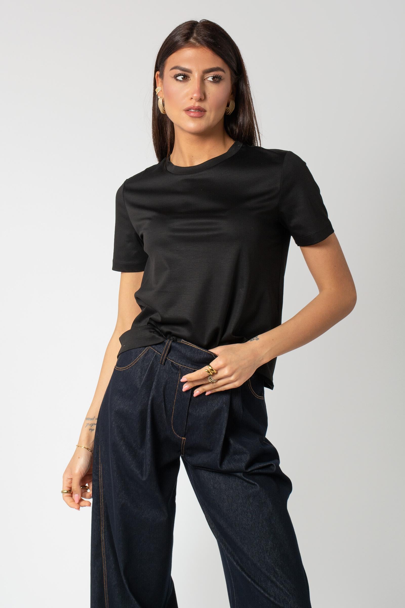 t-shirt in cotone e modal 'astice' 2616841067600 006 MM - MAX MARA 