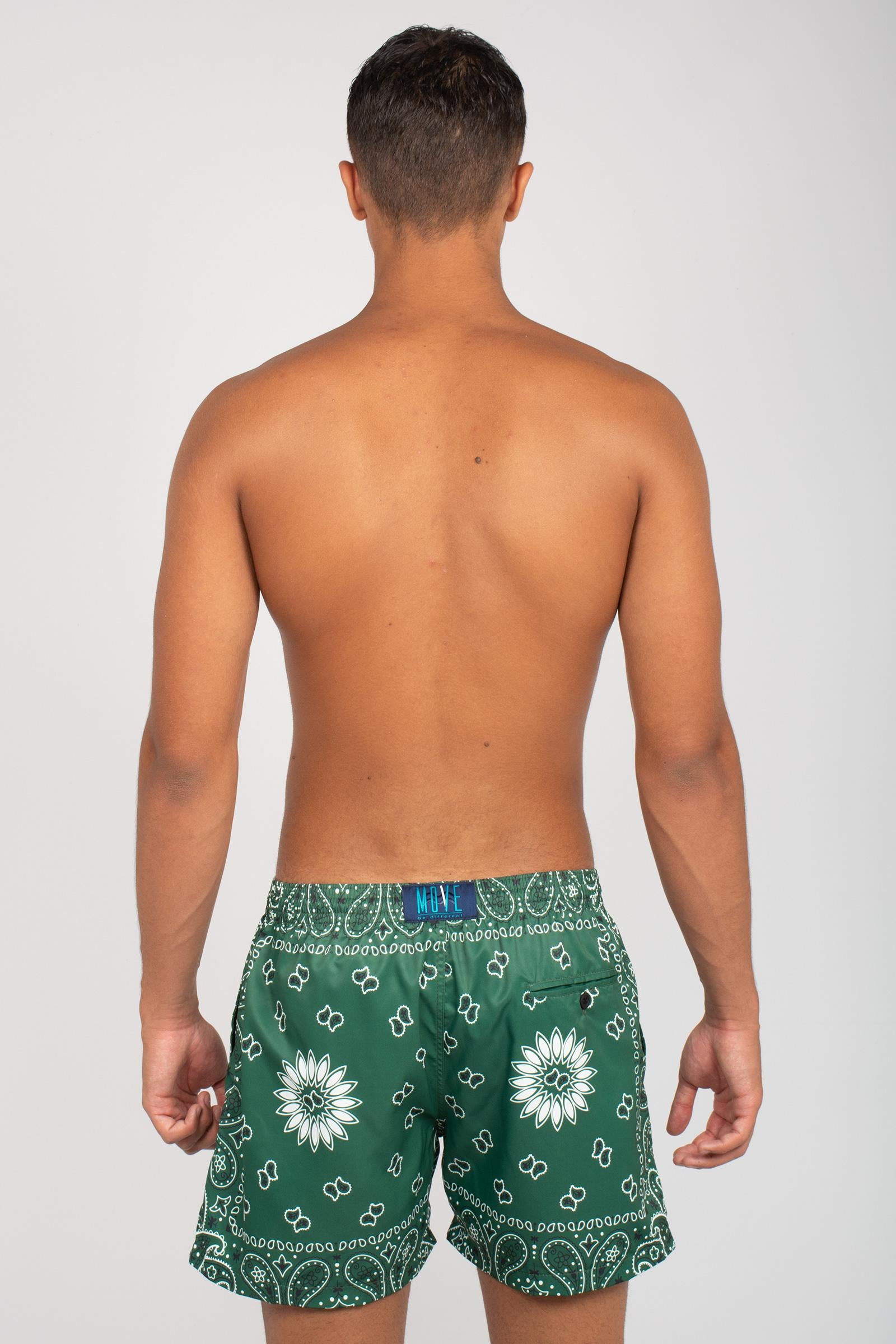 boxer mare stampato &#39;saint vincent&#39; SVNPRINT25 BANDANAVERDE MOVE BEACHWARE 
