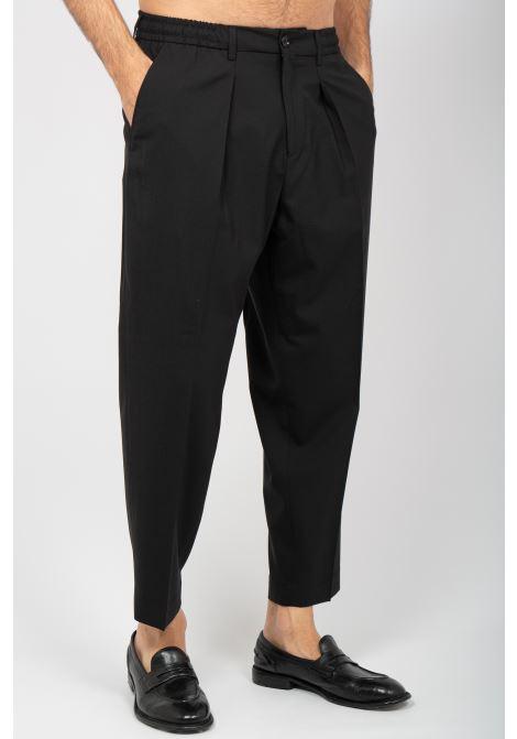 jogger in misto lana vergine 'dominique' DOMINIQUEREGULARMT NERO BE ABLE 