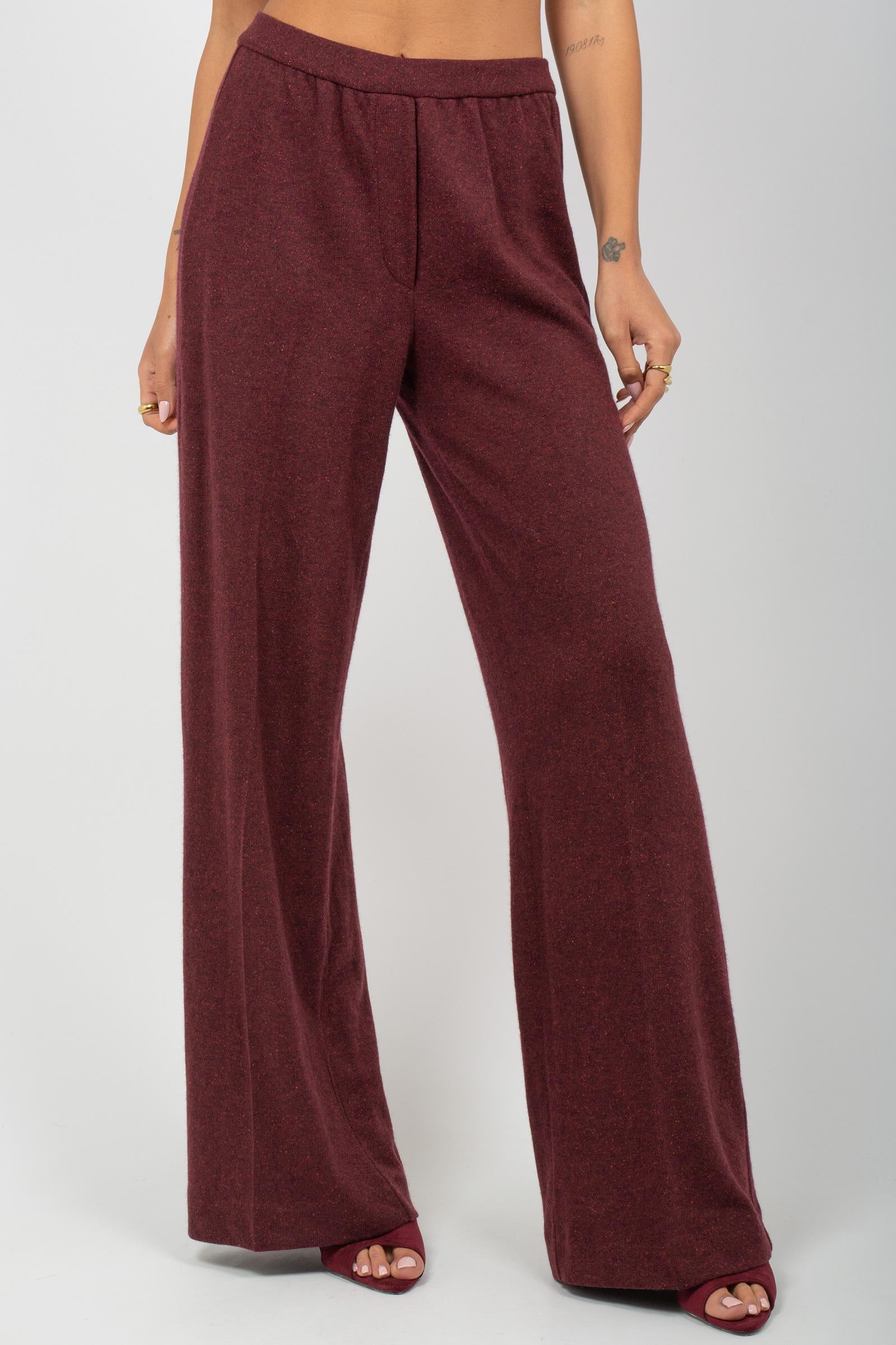 pantalone in misto lana e seta 46186 8246 LE TRICOT - Perugia 