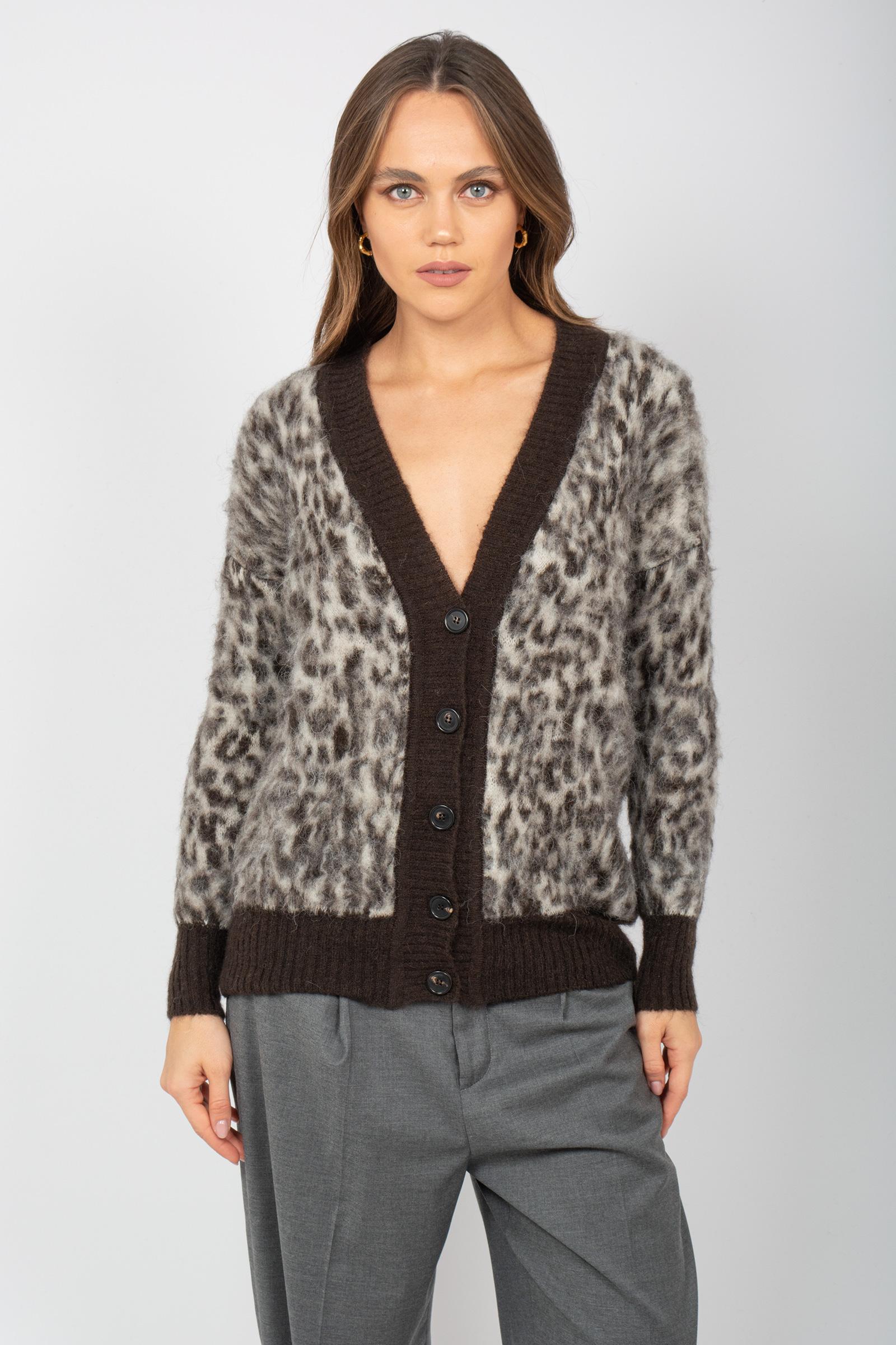 cardigan animalier in misto alpaca 61272 20 D.EXTERIOR 
