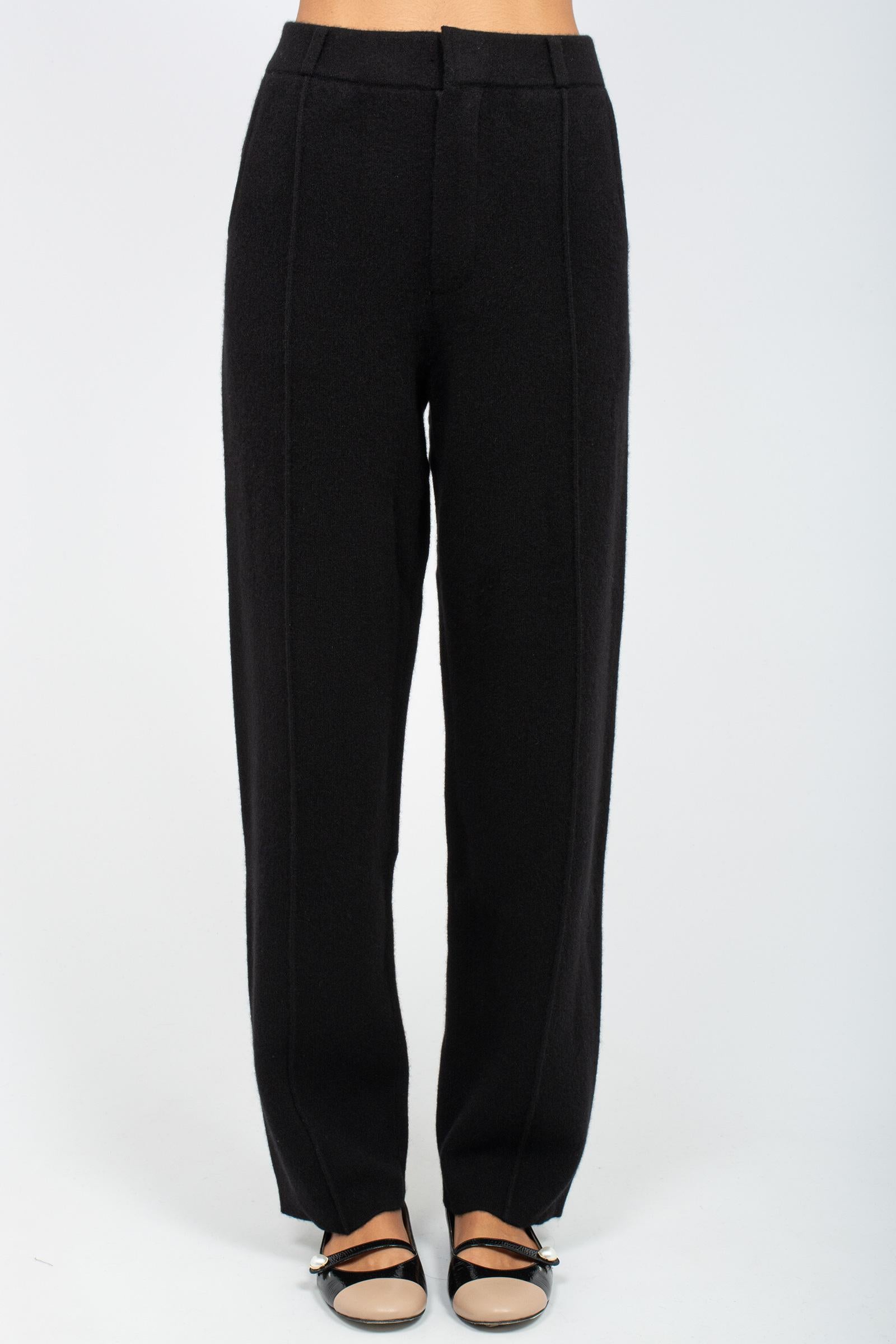 pantalone in cashmere 4707536C NOIR NOT SHY 