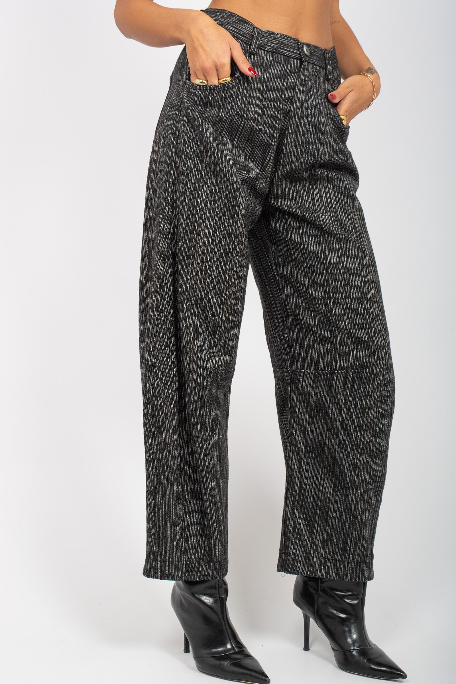 pantalone sale e pepe in misto cotone M1F0034 GRIGIO SOLOTRE 