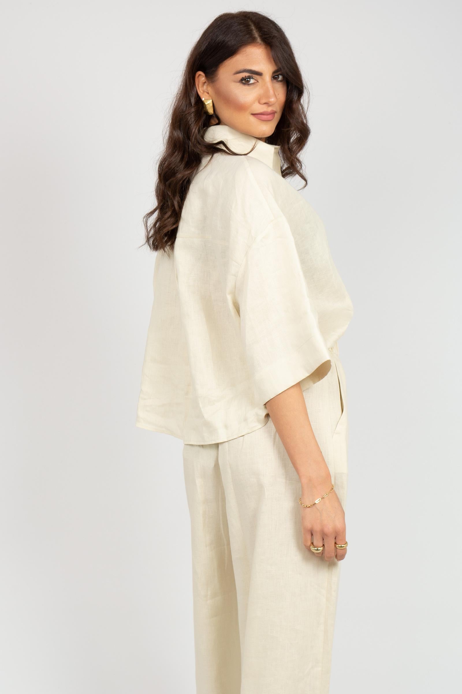 camicia in lino 'rito' 2616111038600 011 MM - MAX MARA 
