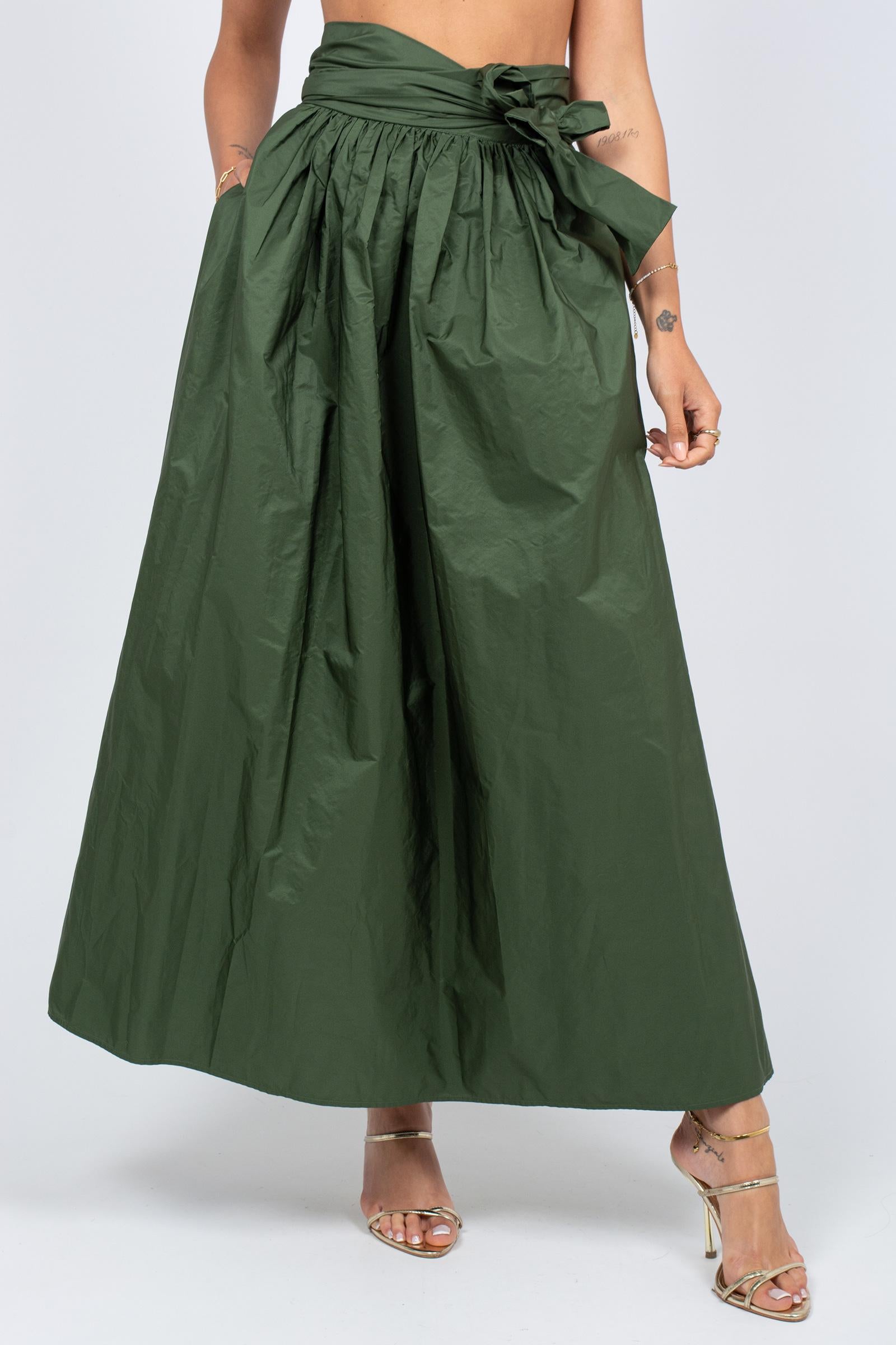 gonna lunga in taffeta 26SMCN20026SPL138 79004 MAISON COGO 