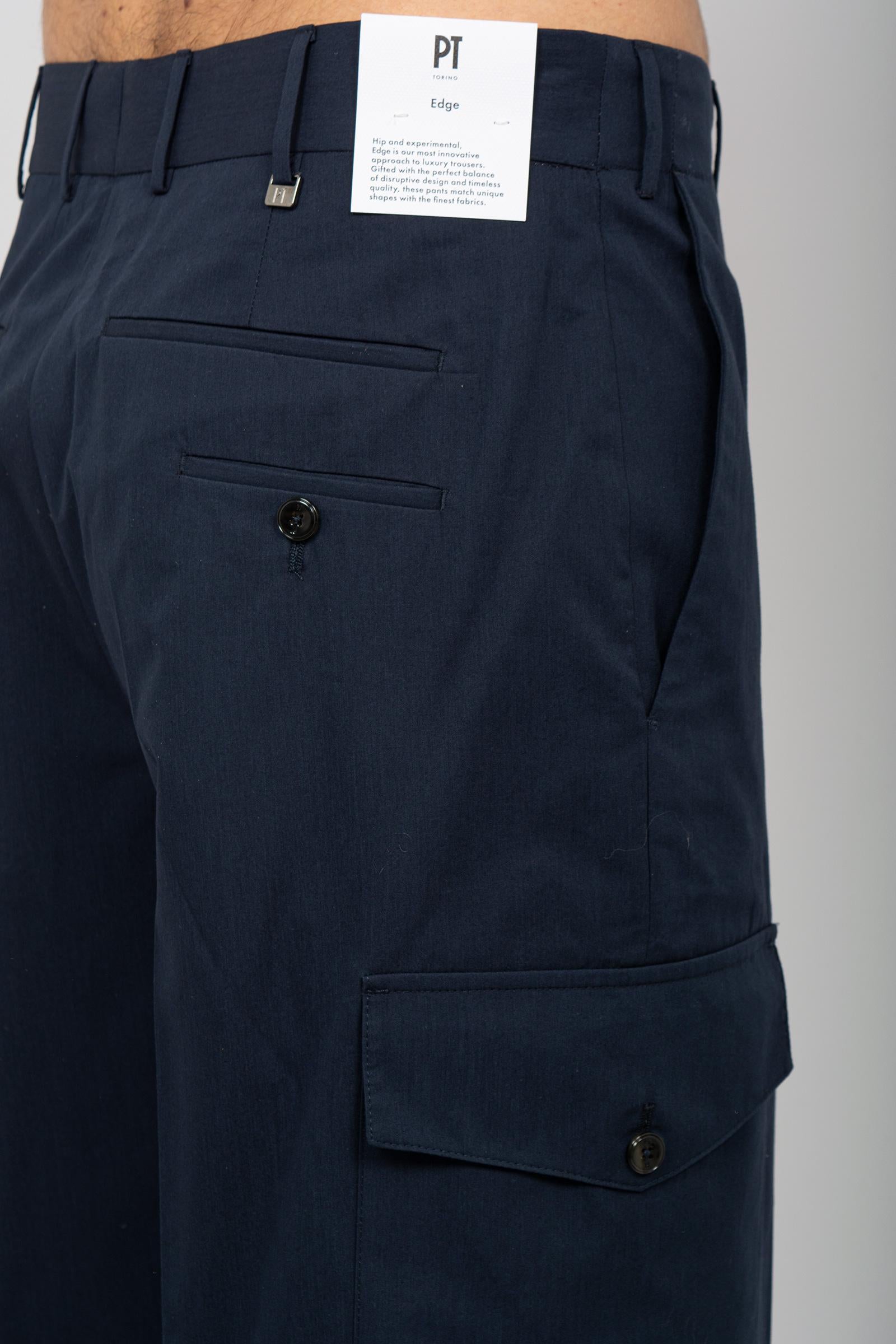 Pantalone in cotone e viscosa 'wide' C0ASAFZL0FWD BP760360 PT TORINO 