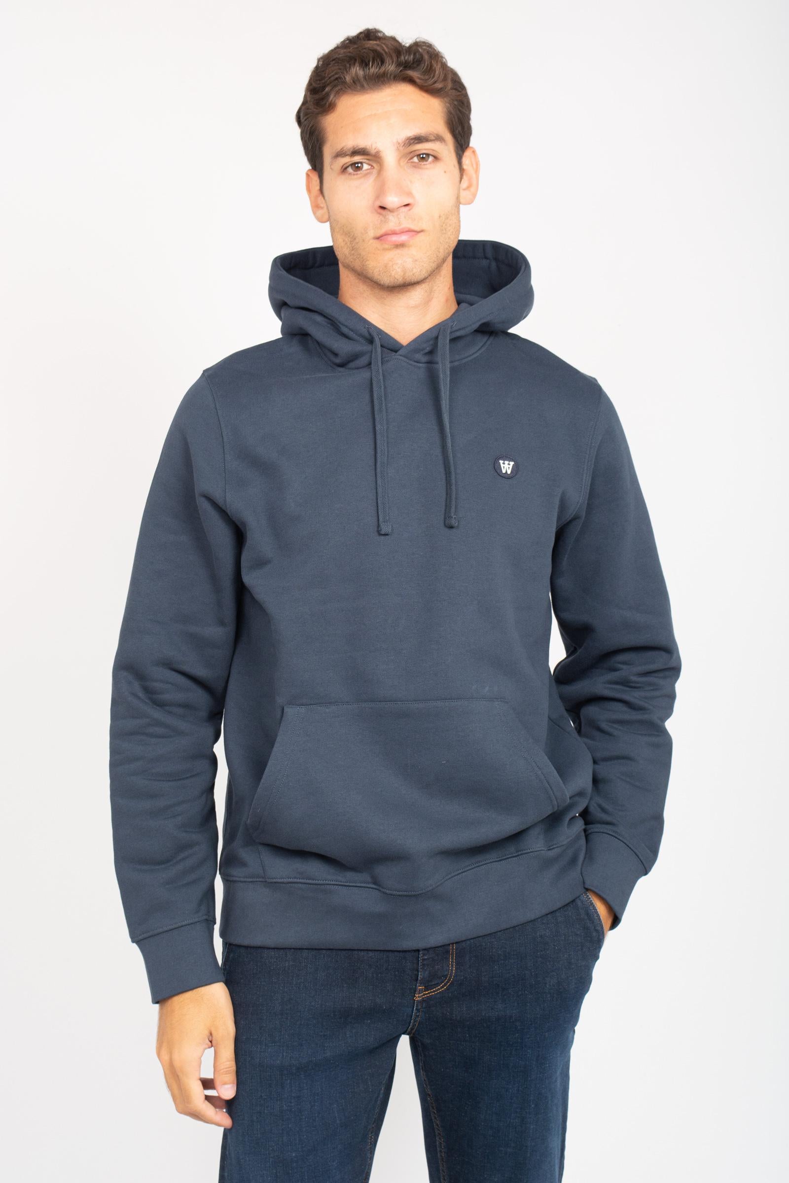 felpa con cappuccio in cotone 30251379 194009 WOOD WOOD 